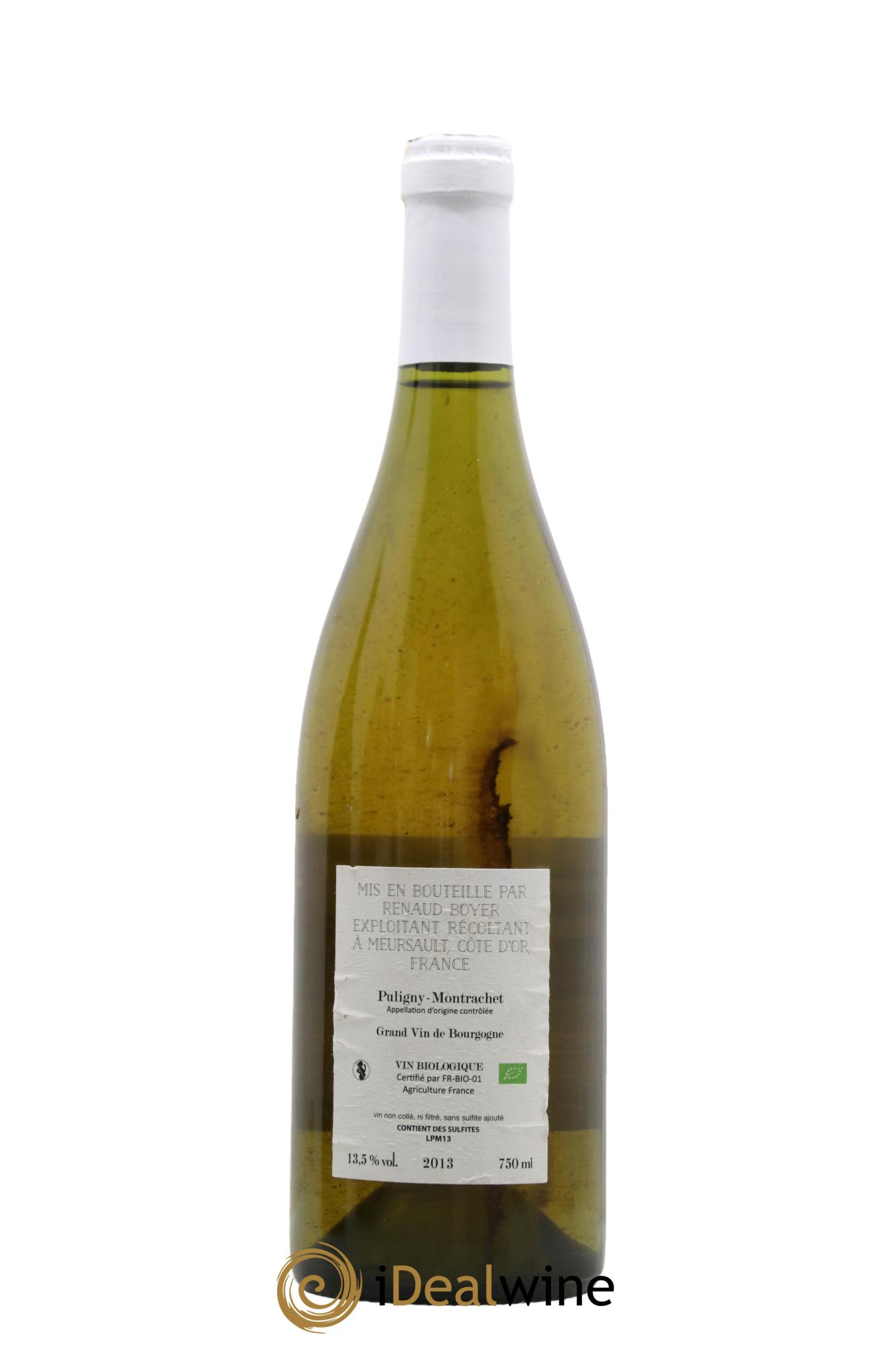 Puligny-Montrachet Les Reuchaux Renaud Boyer 2013 - Lot de 1 bouteille - 1