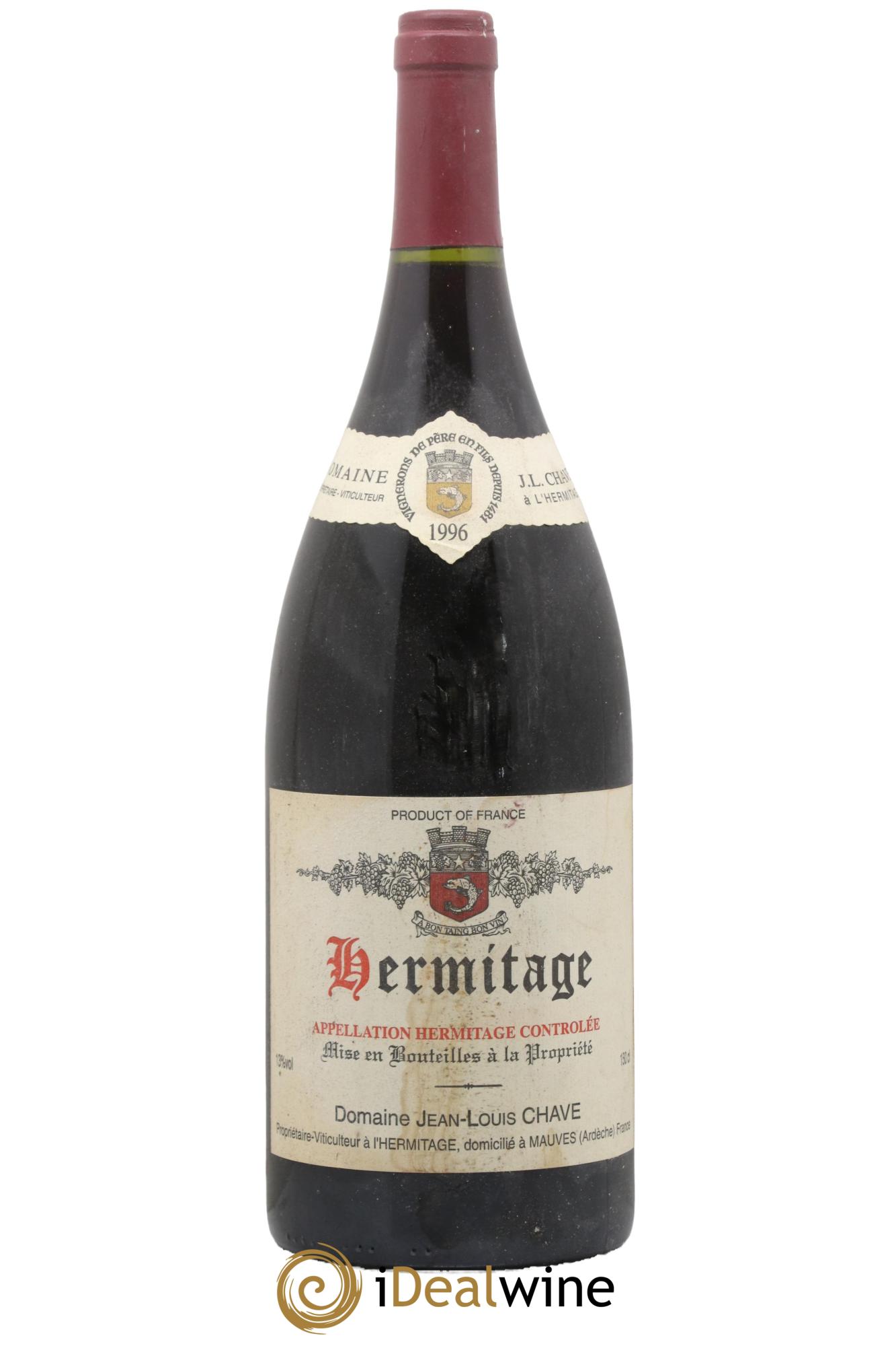 Hermitage Jean-Louis Chave 1996 - Lot de 1 magnum - 0