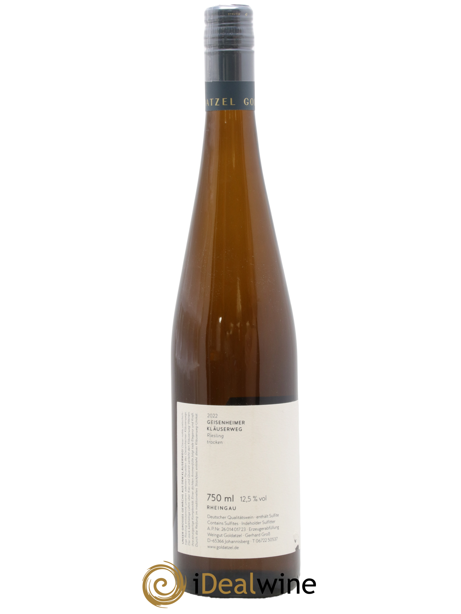 Allemagne Klauserweg Riesling Trocken Goldatzel 2022 - Lotto di 1 bottiglia - 1