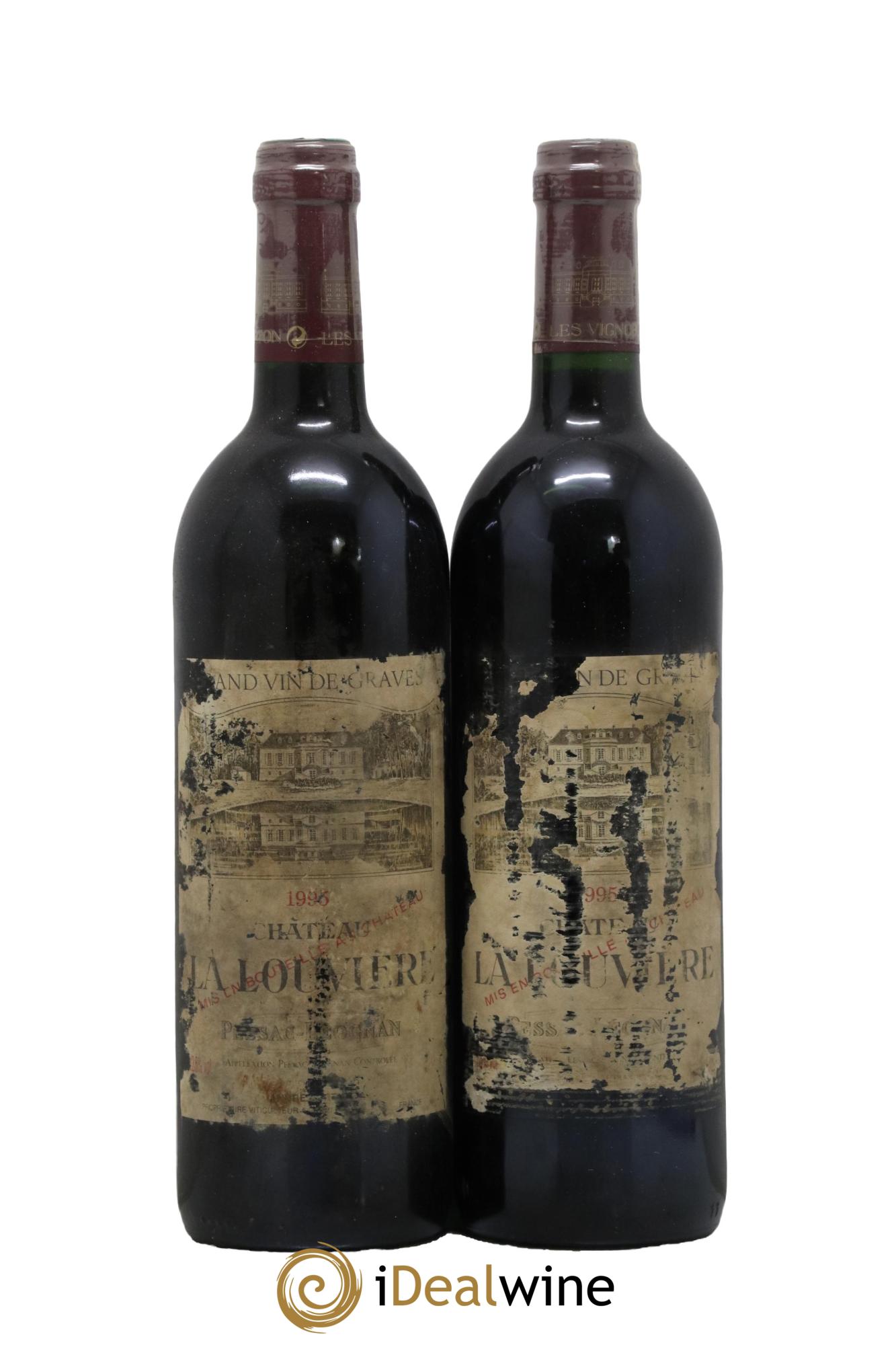 Château la Louvière 1995 - Lot of 2 bottles - 0