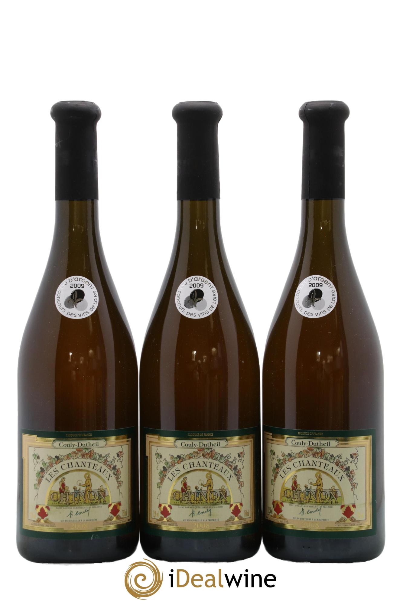 Chinon Les Chanteaux Rene Couly Dutheil 2008 - Posten von 3 Flaschen - 0