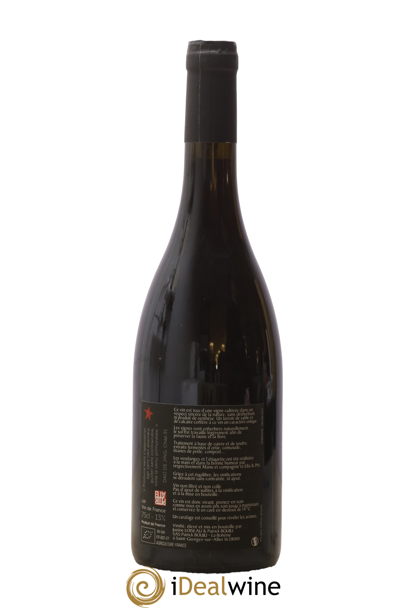 Vin de France Cailloux Patrick Bouju - La Bohème 2020 - Lot de 1 bouteille - 1