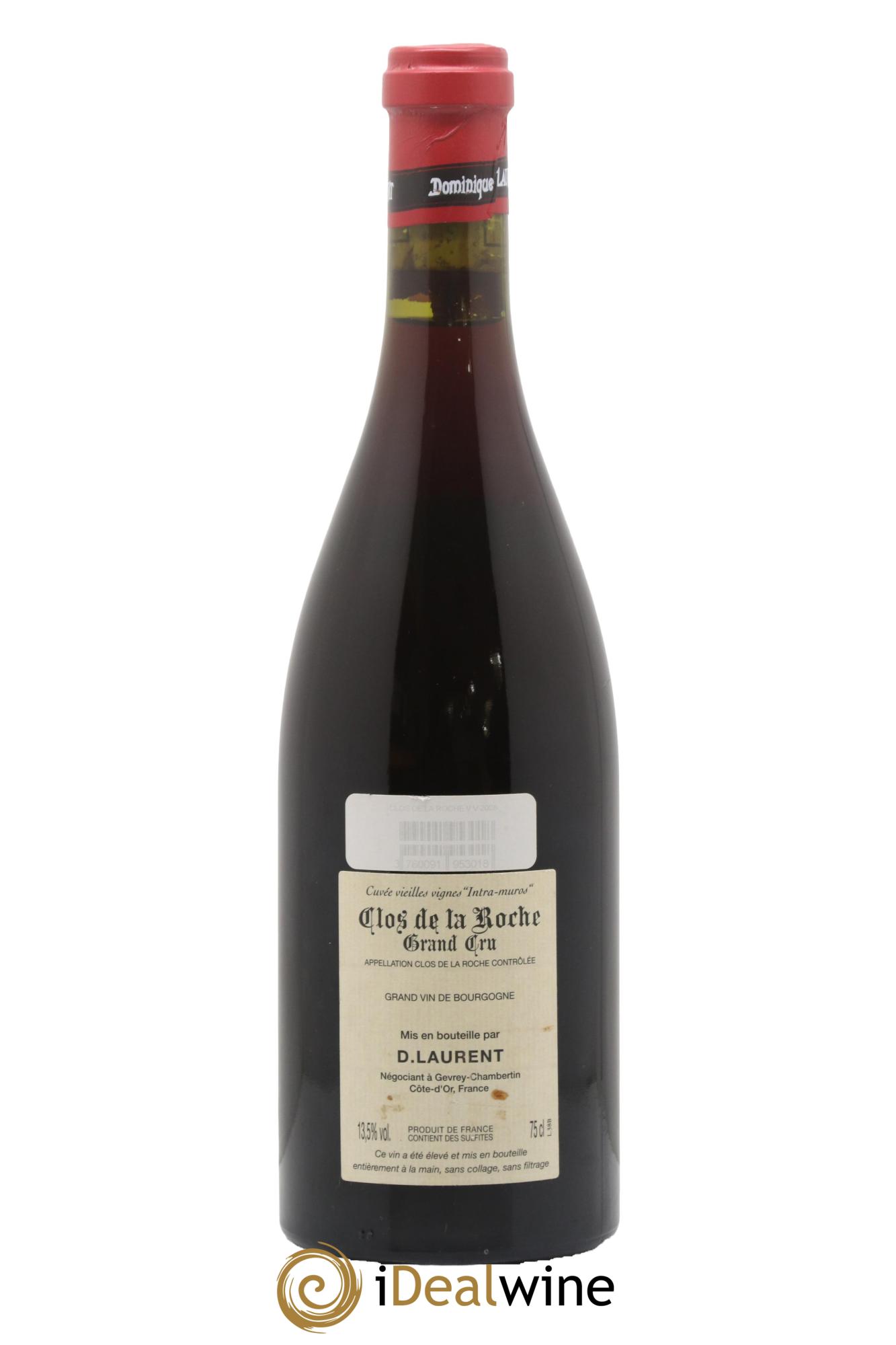 Clos de la Roche Grand Cru Vieilles vignes Intra-muros Dominique Laurent 2008 - Lotto di 1 bottiglia - 1