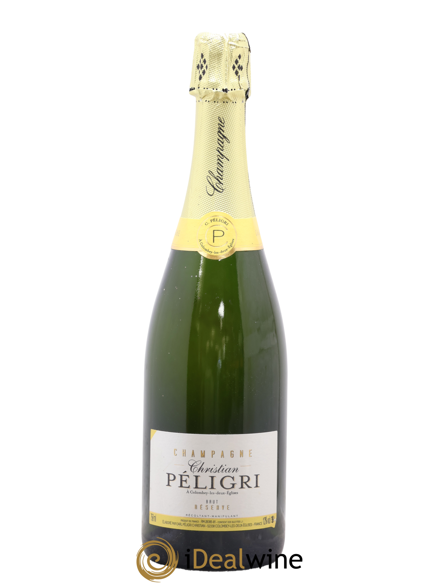 Champagne Brut Réserve Christian Péligri - Lot of 1 bottle - 0