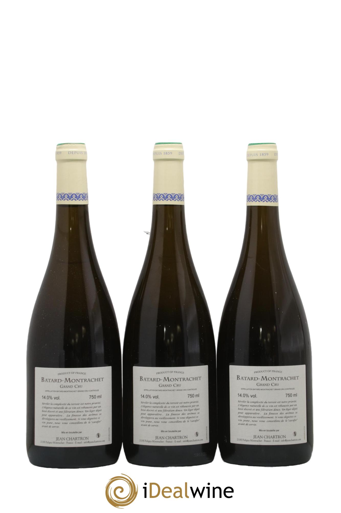 Bâtard-Montrachet Grand Cru Jean Chartron (Domaine) 2021 - Lot de 3 bouteilles - 1