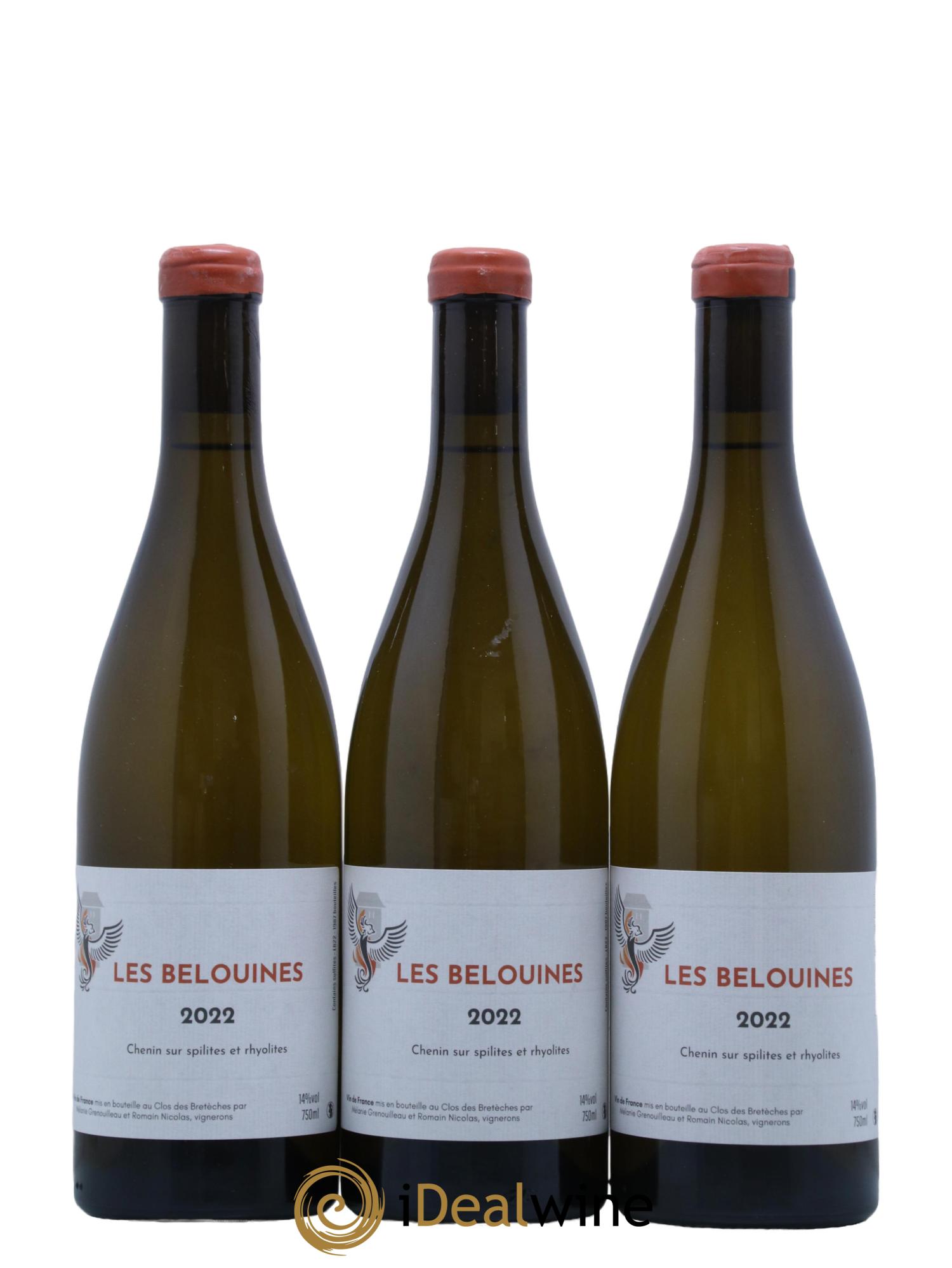 Vin de France Les Belouines Clos des Breteches 2022 - Lot de 3 bouteilles - 0