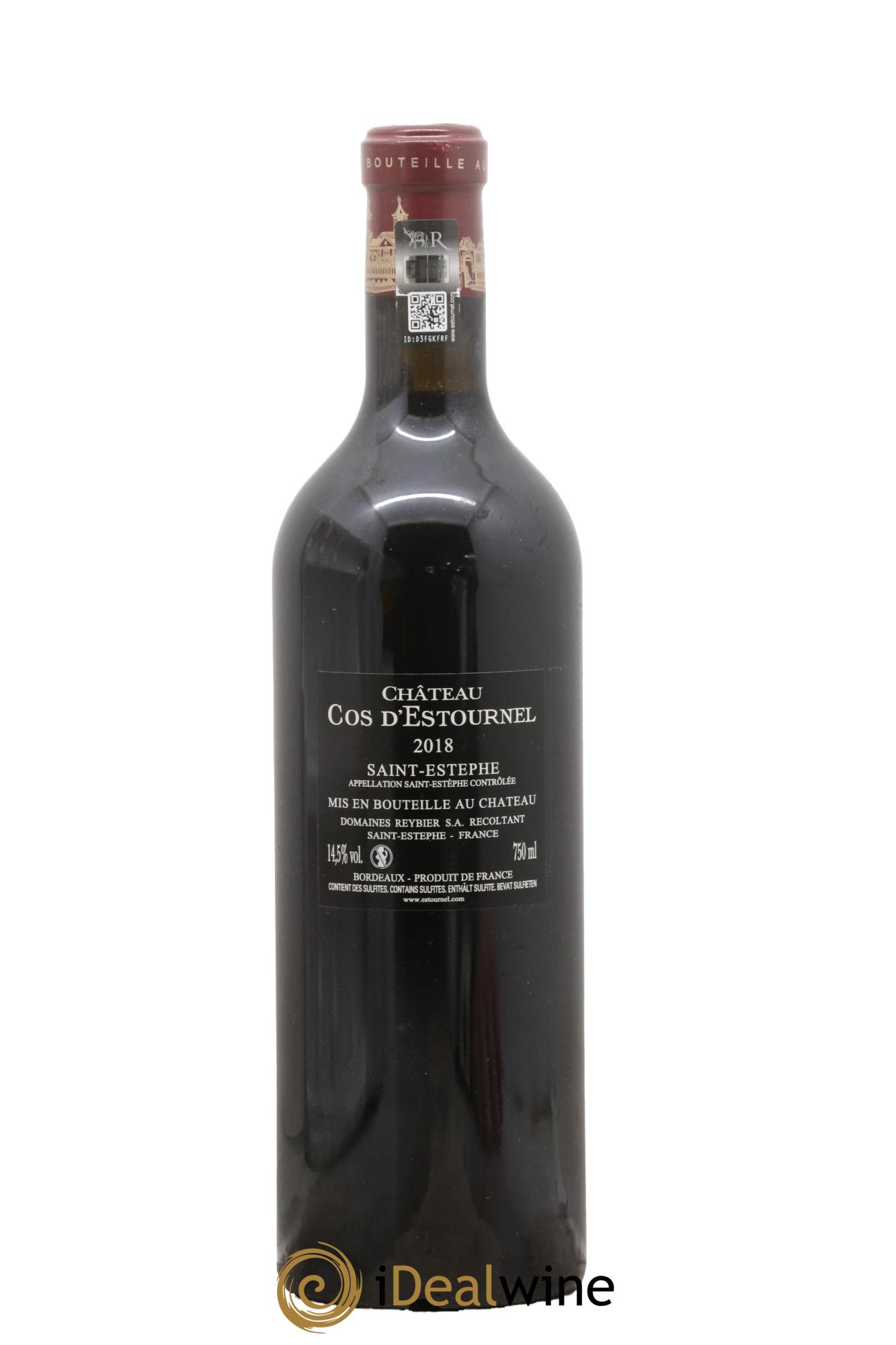 Cos d'Estournel 2ème Grand Cru Classé 2018 - Lot of 1 bottle - 1