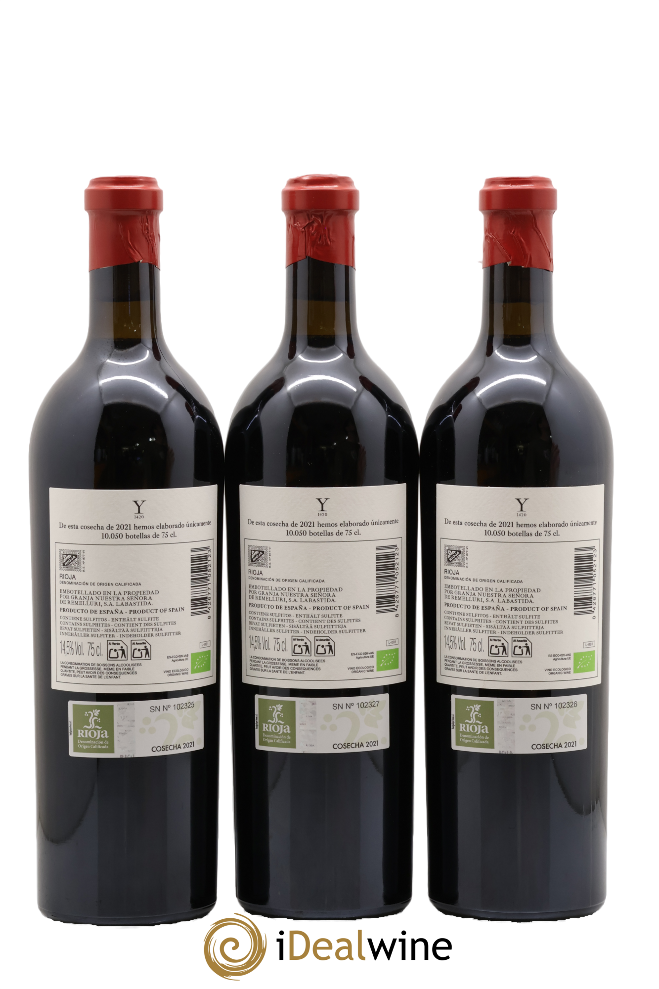 Rioja  Yjar Telmo Rodriguez 2021 - Lot de 3 bouteilles - 1
