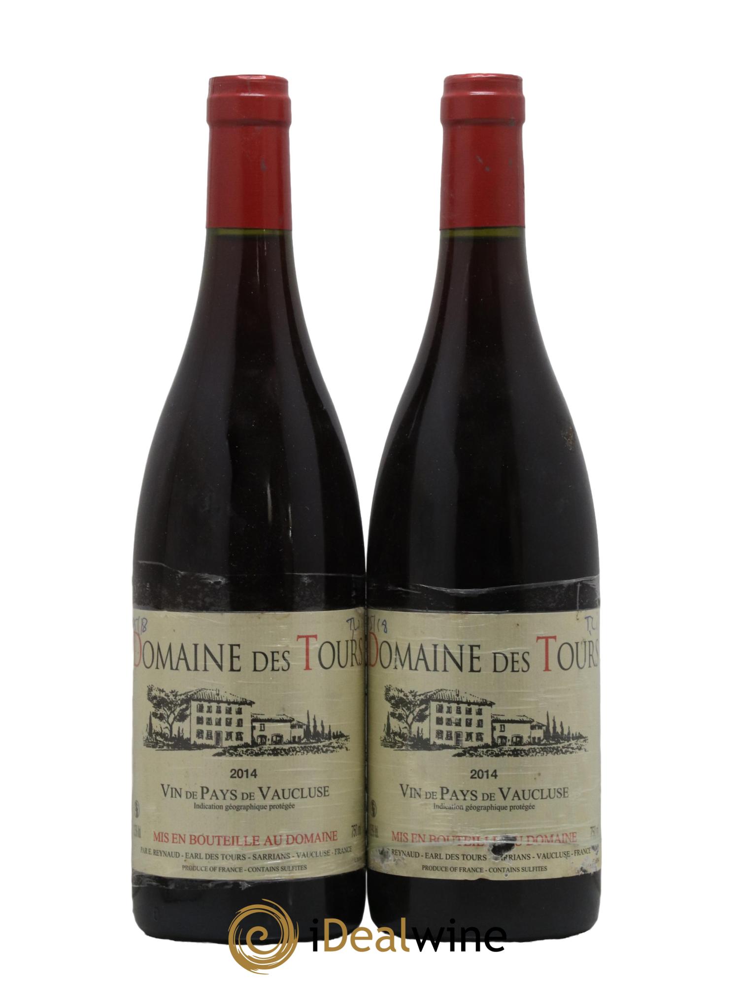 Vaucluse (Vin de Pays de Vaucluse) Domaine des Tours Emmanuel Reynaud 2014 - Lot de 2 bouteilles - 0