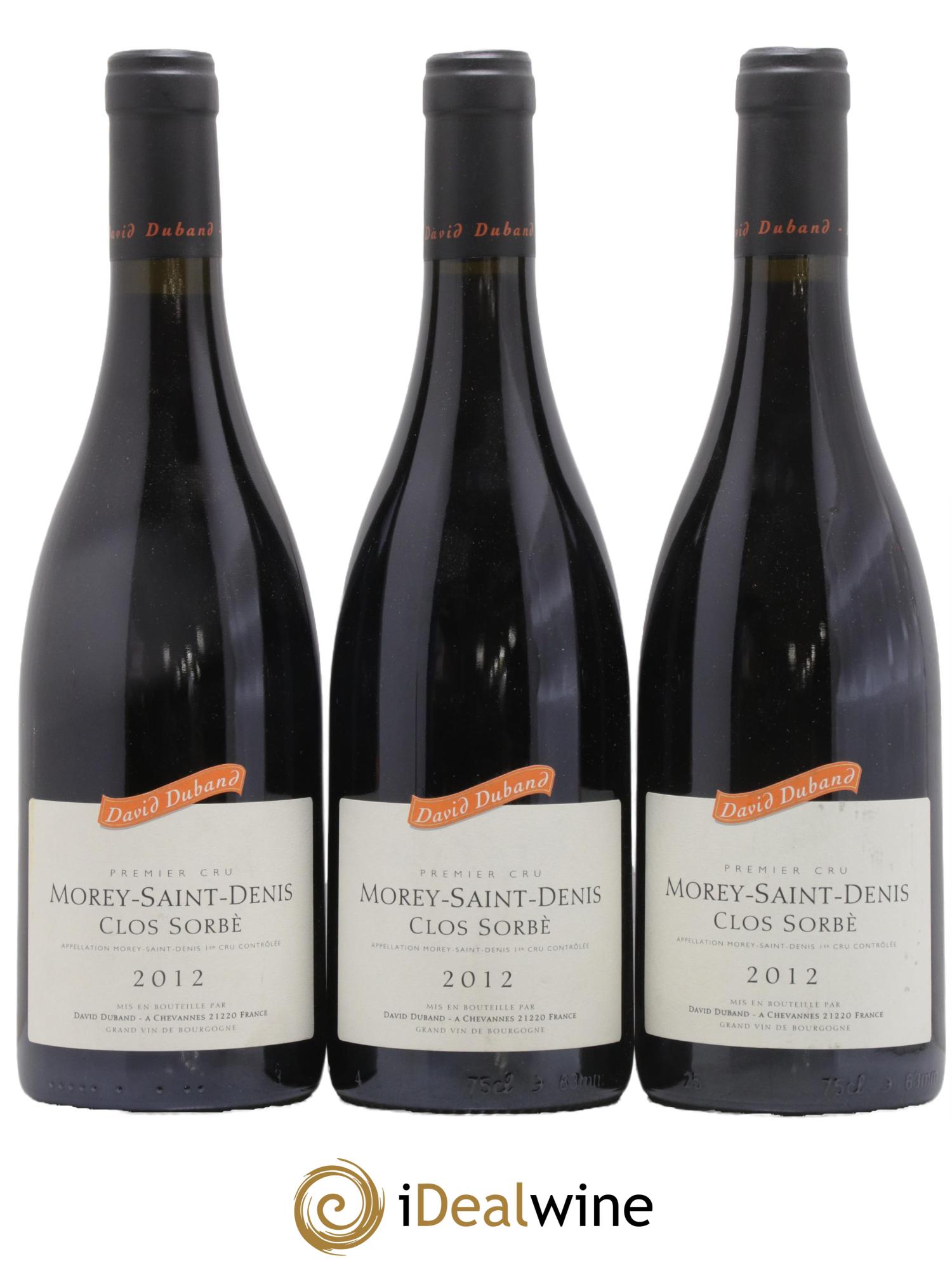 Morey Saint-Denis 1er Cru Clos Sorbè David Duband (Domaine) 2012 - Lotto di 3 bottiglie - 0