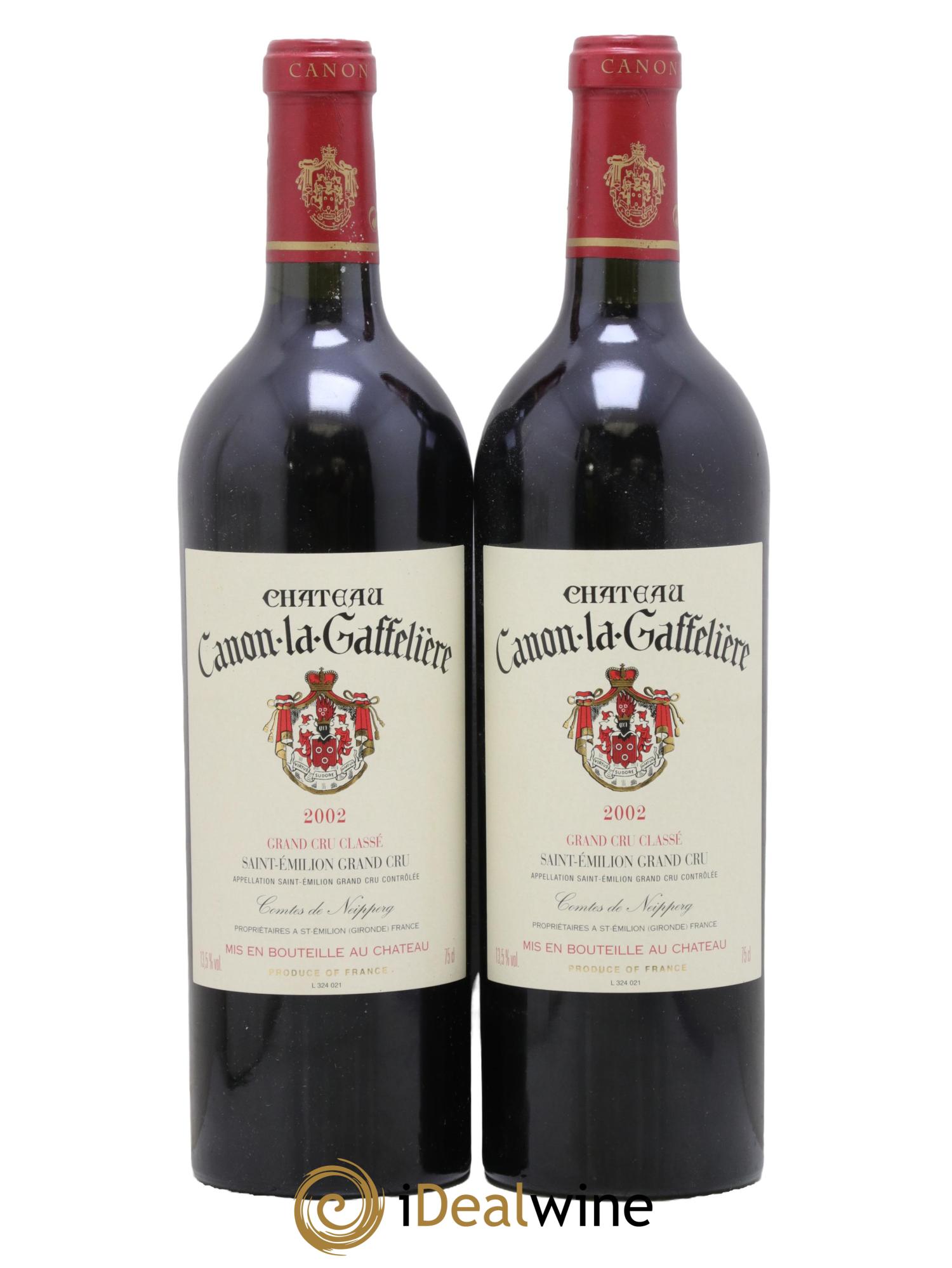 Château Canon la Gaffelière 1er Grand Cru Classé B 2002 - Lot of 2 bottles - 0