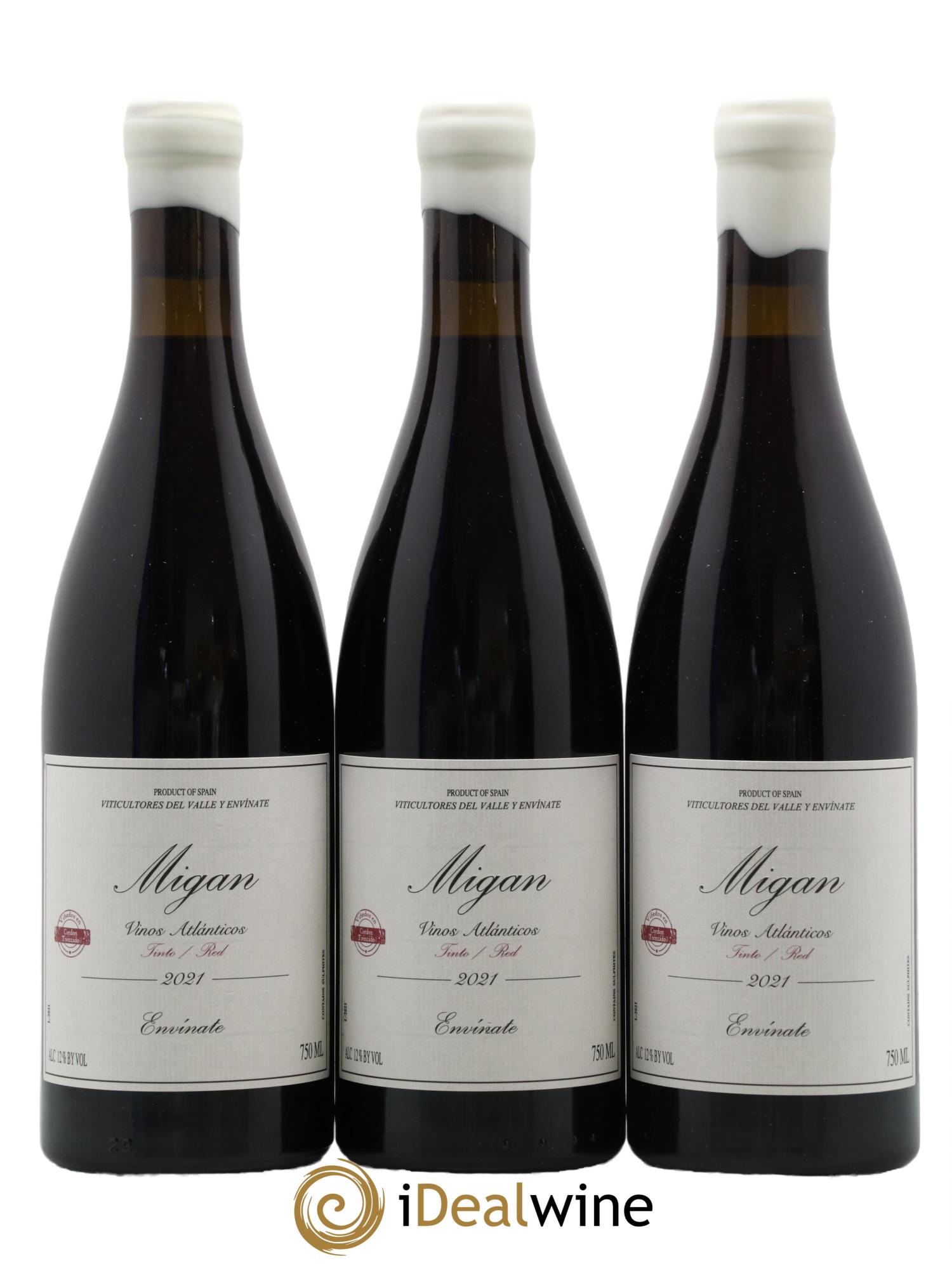 Espagne Tenerife Migan Envinate 2021 - Lot de 3 bouteilles - 0
