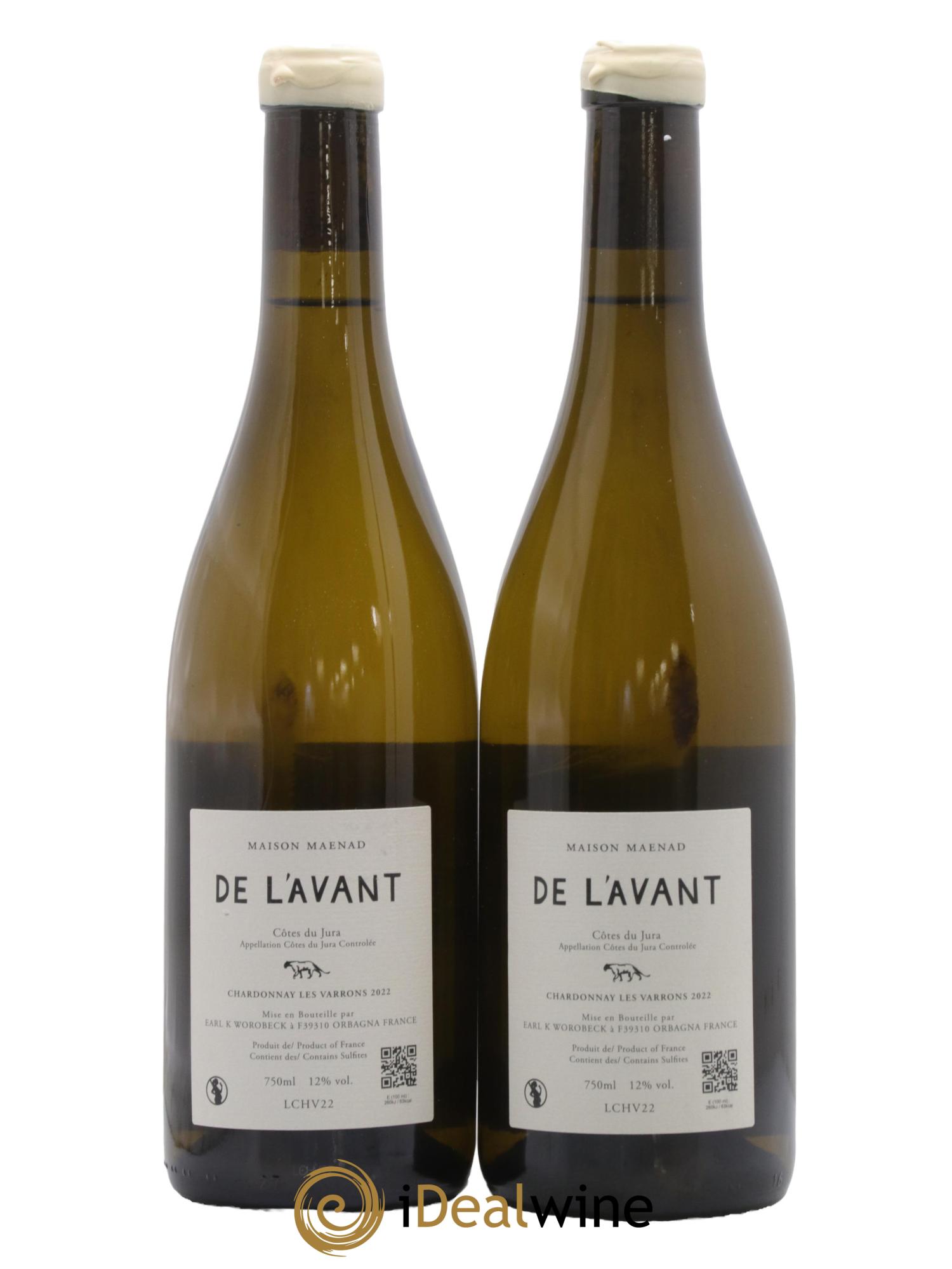 Côtes du Jura De l'Avant Les Varrons Katie Worobeck Maison Maenad 2022 - Lot de 2 bouteilles - 1