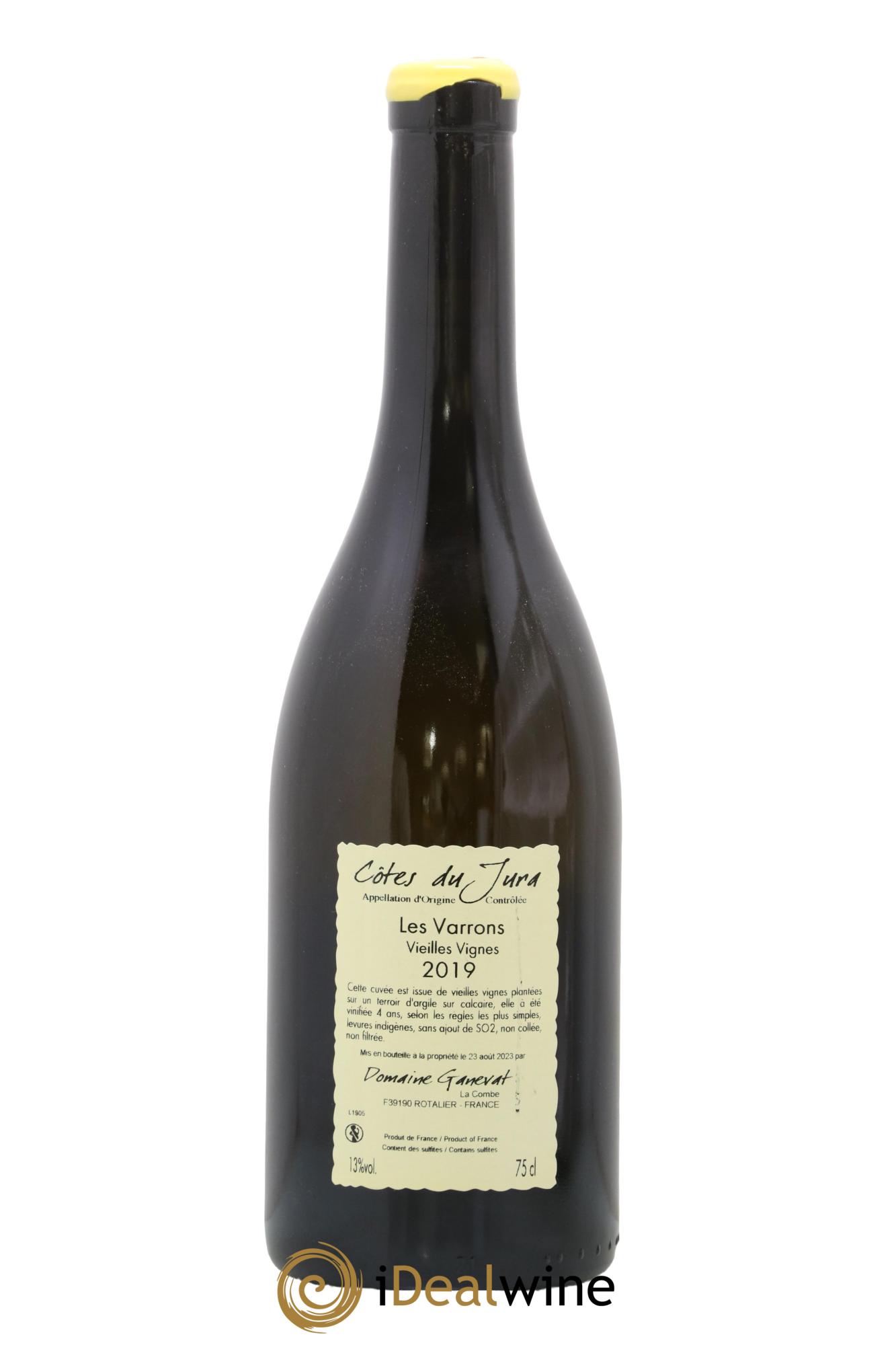 Côtes du Jura Les Varrons Vieilles Vignes Jean-François Ganevat (Domaine) 2019 - Lot de 1 bouteille - 1