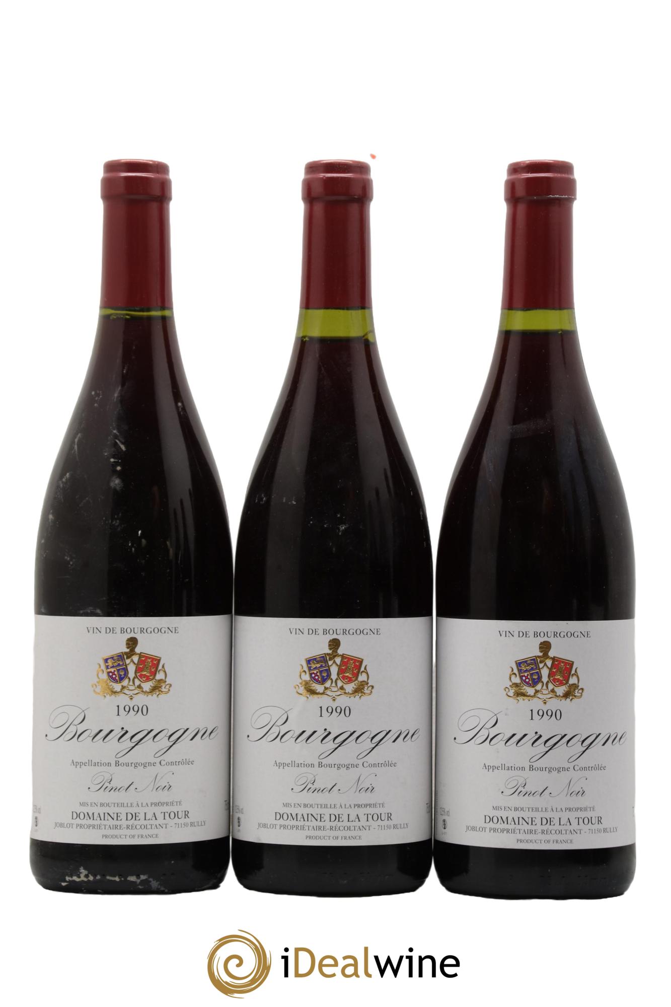 Bourgogne Domaine de la Tour 1990 - Lot de 6 bouteilles - 1
