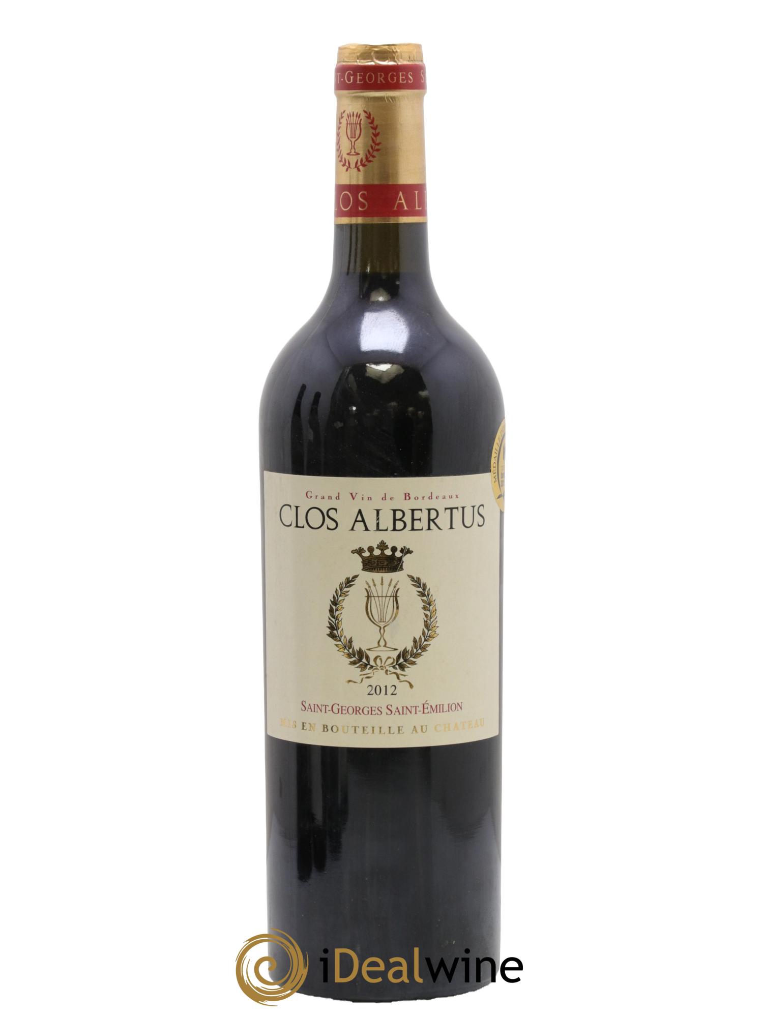 Saint-Georges-Saint-Émilion Clos Albertus 2012 - Lot de 1 bouteille - 0