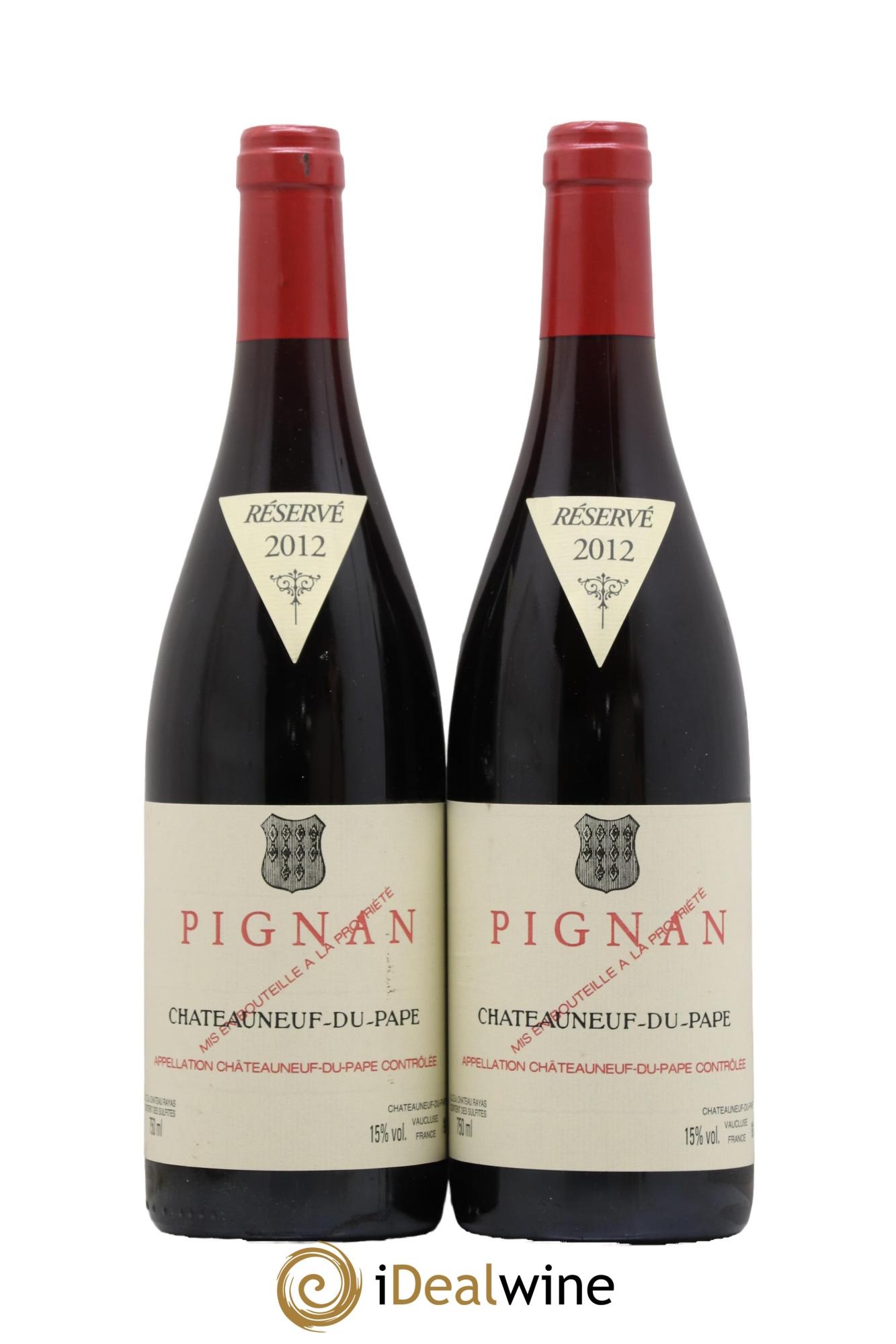 Châteauneuf-du-Pape Pignan Emmanuel Reynaud 2012 - Lot de 2 bouteilles - 0