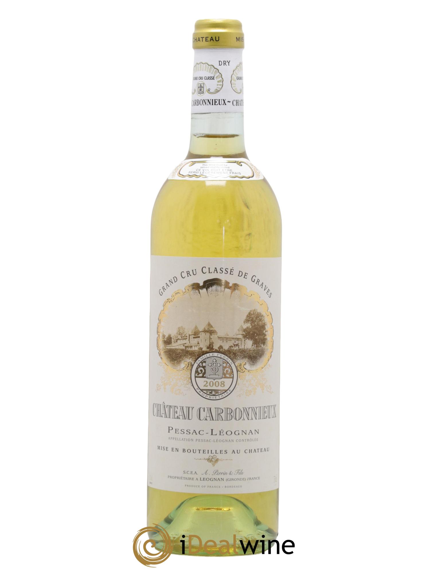 Château Carbonnieux Cru Classé de Graves 2008 - Lot de 1 bouteille - 0