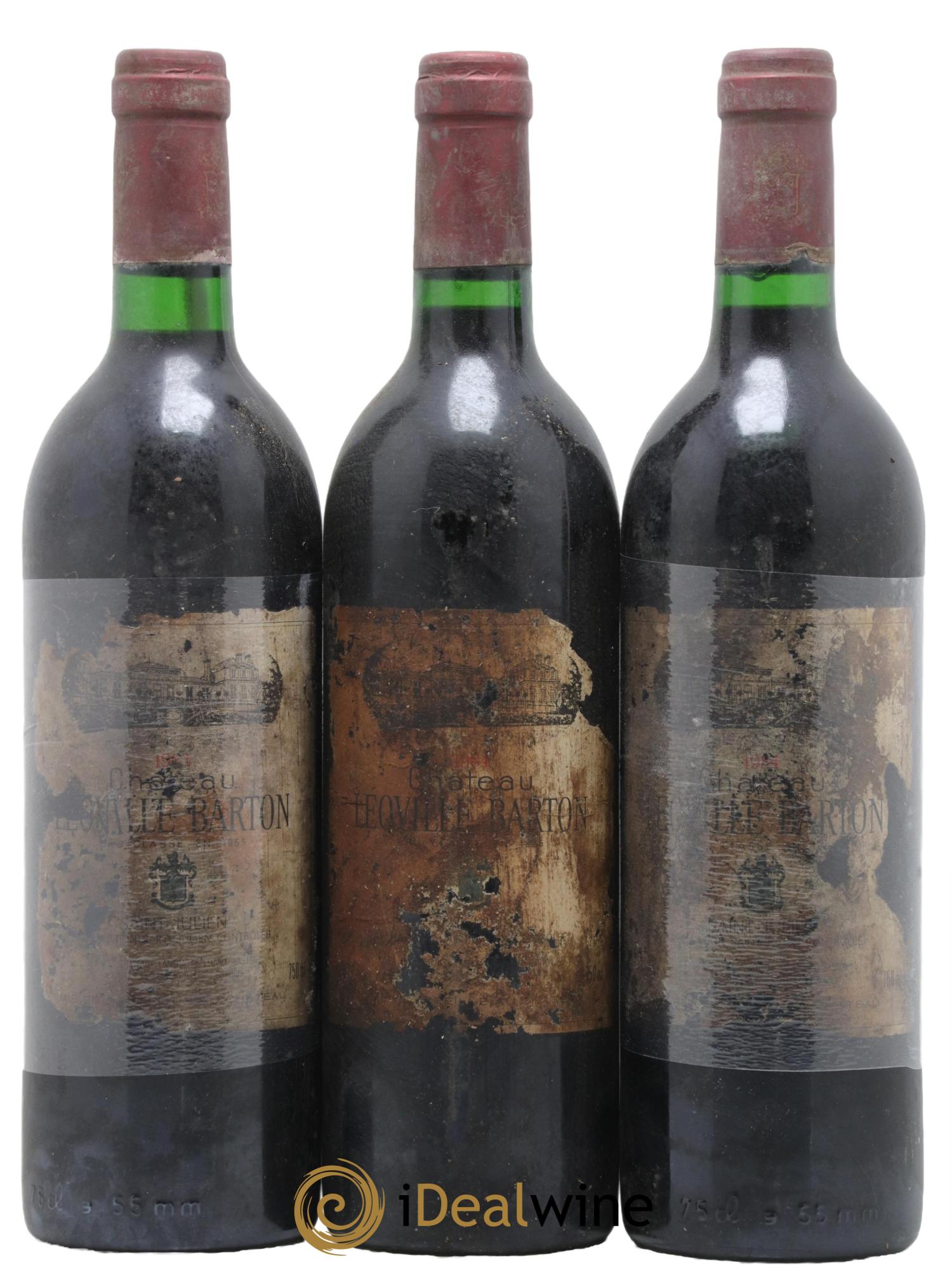 Château Léoville Barton 2ème Grand Cru Classé 1984 - Lot de 3 bouteilles - 0