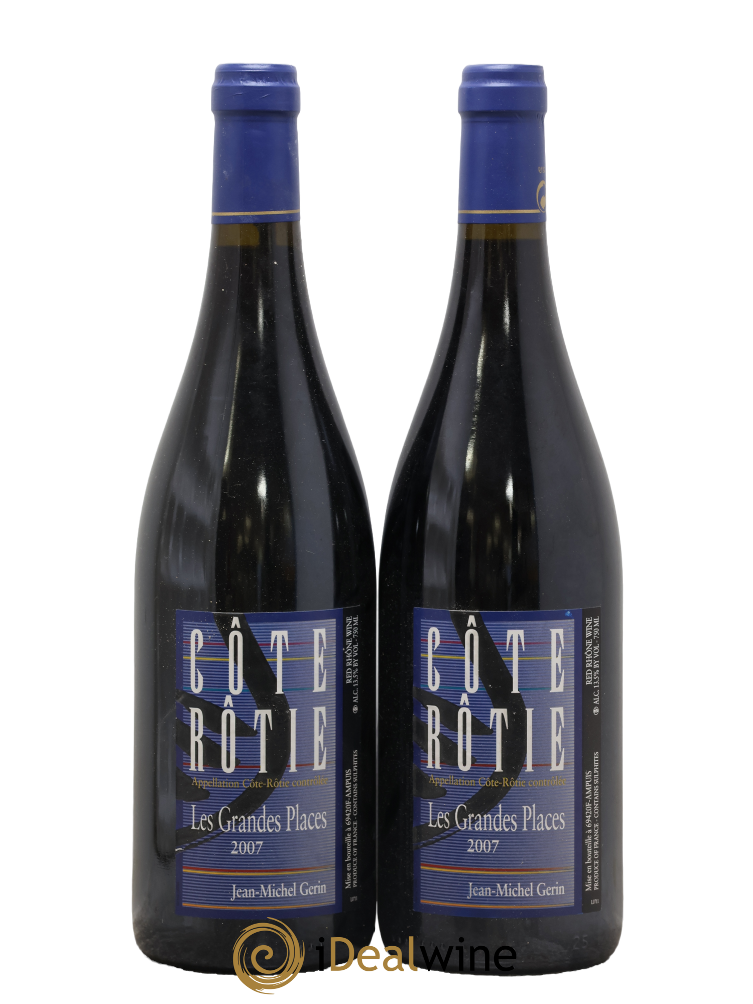 Côte-Rôtie Les Grandes Places Jean-Michel Gerin 2007 - Lot de 2 bouteilles - 0