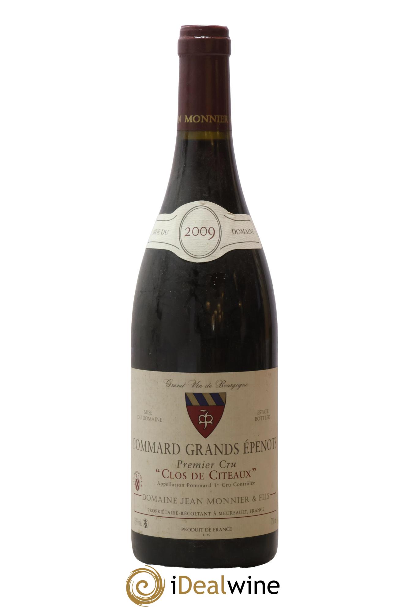 Pommard 1er Cru Grands Epenots Clos de Citeaux Jean Monnier & Fils 2009 - Lot de 1 bouteille - 0