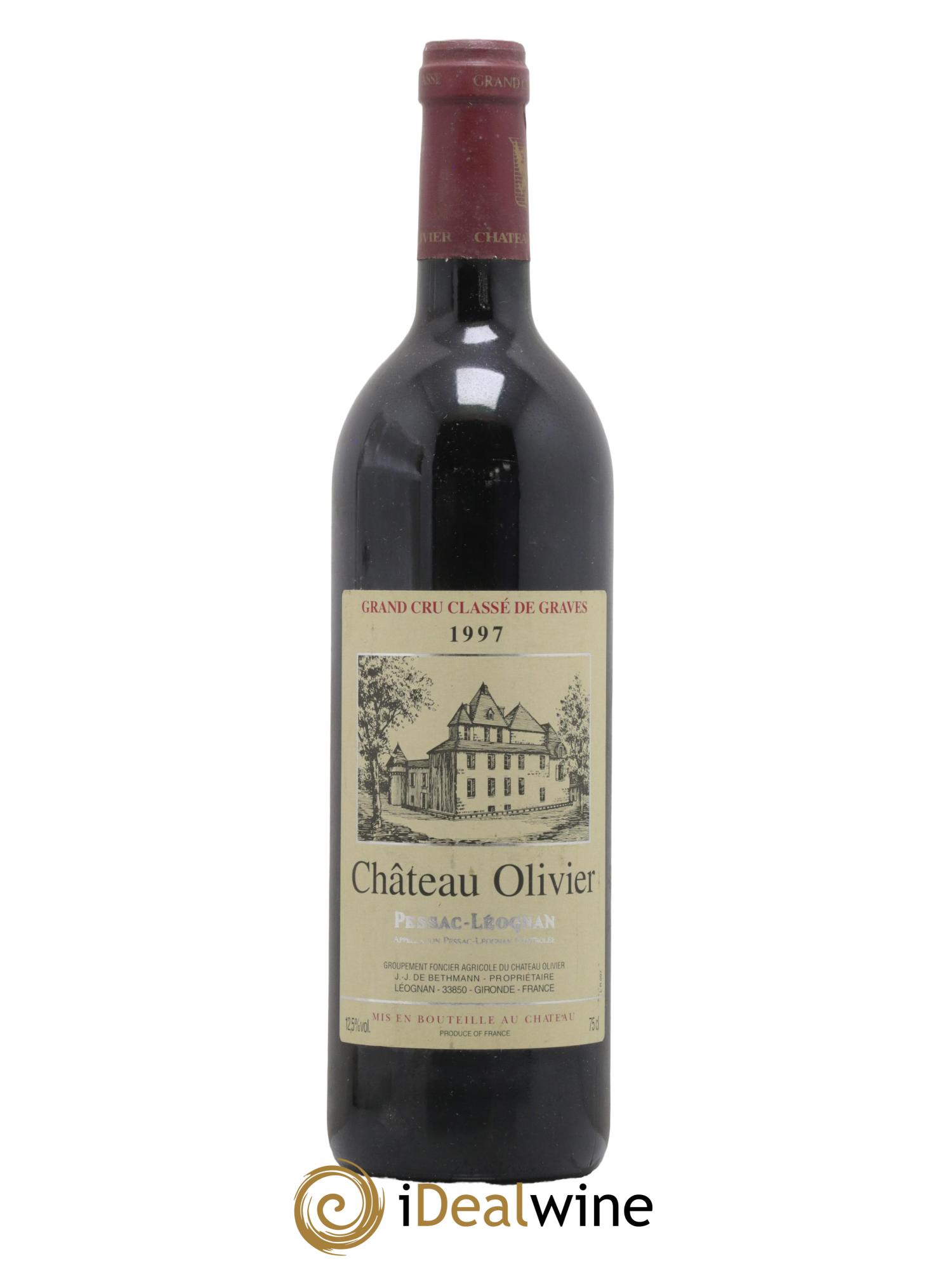 Château Olivier Cru Classé de Graves 1997 - Lot de 1 bouteille - 0