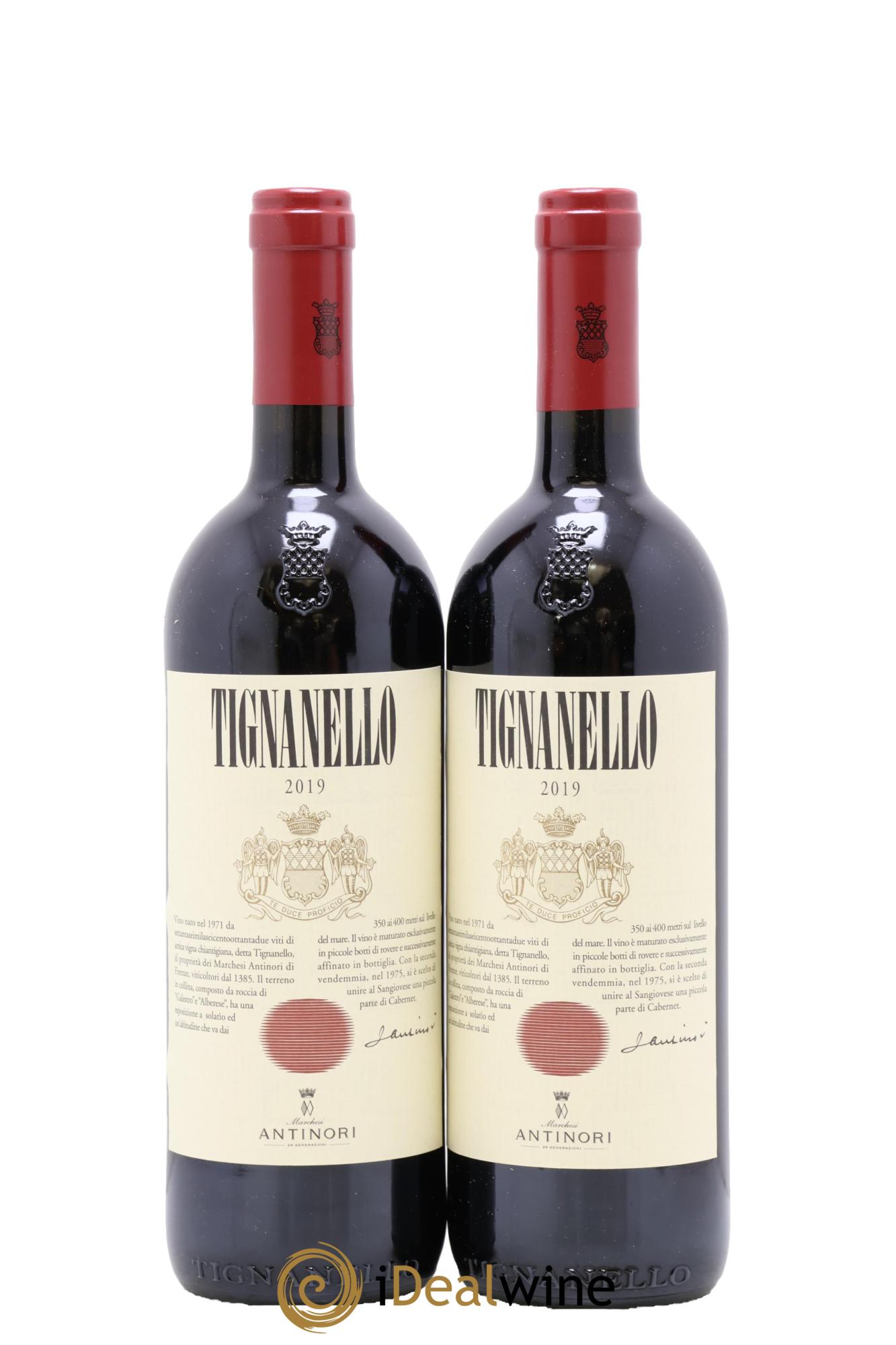 Toscana IGT Tignanello Tenuta Tignanello - Marchesi Antinori 2019 - Lotto di 2 bottiglie - 0