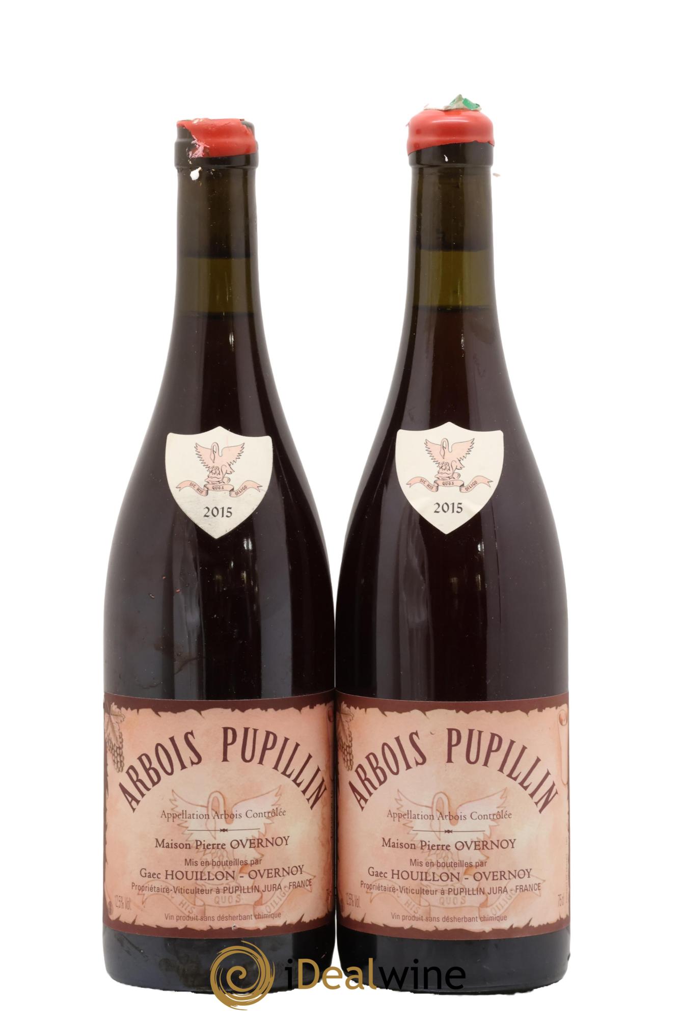 Arbois-Pupillin Poulsard (cire rouge) Overnoy-Houillon (Domaine) 2015 - Lot de 2 bouteilles - 0