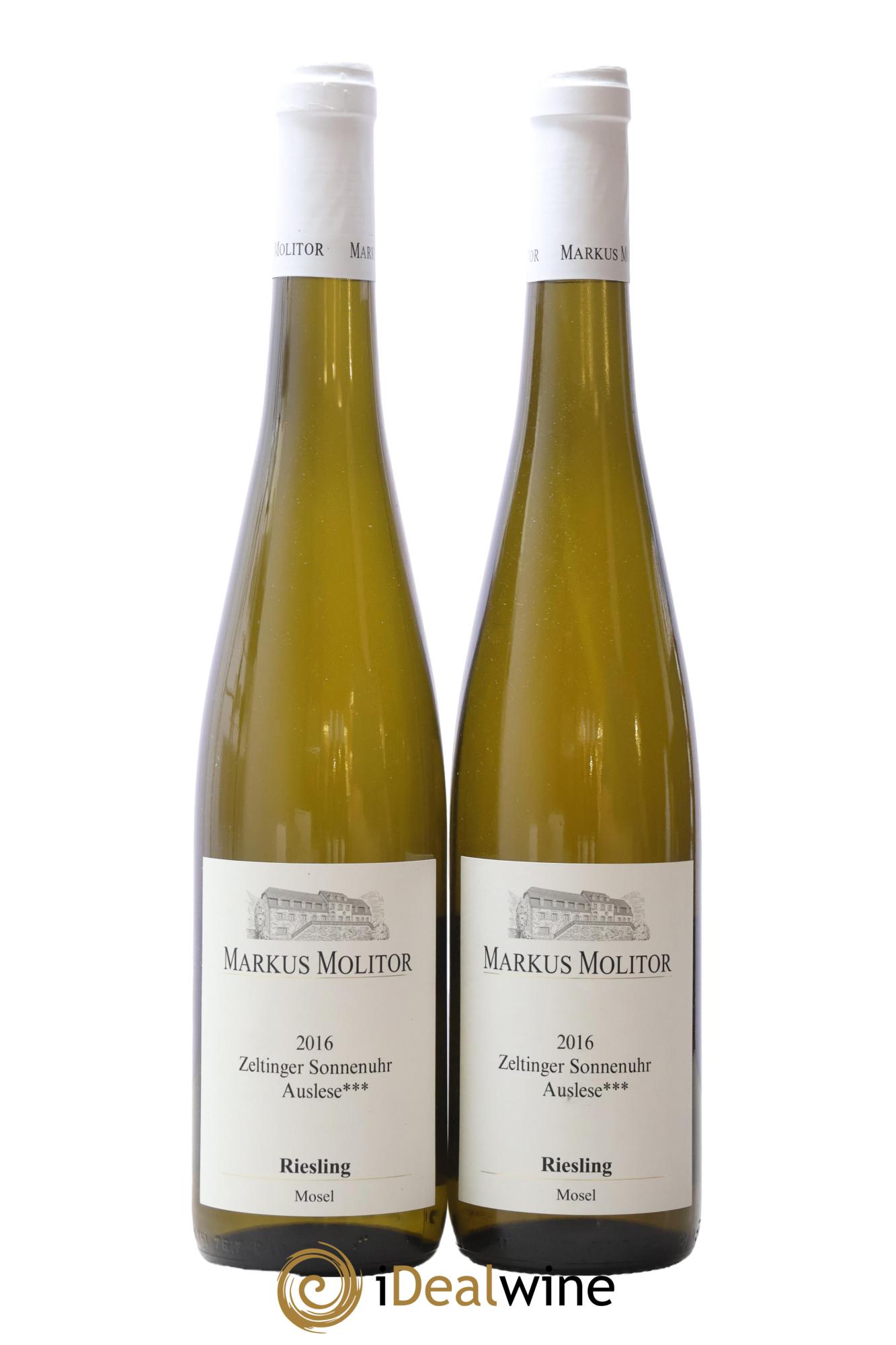 Riesling Markus Molitor Zeltinger Sonnenuhr Auslese °°° White Capsule 2016 - Lotto di 2 bottiglie - 0