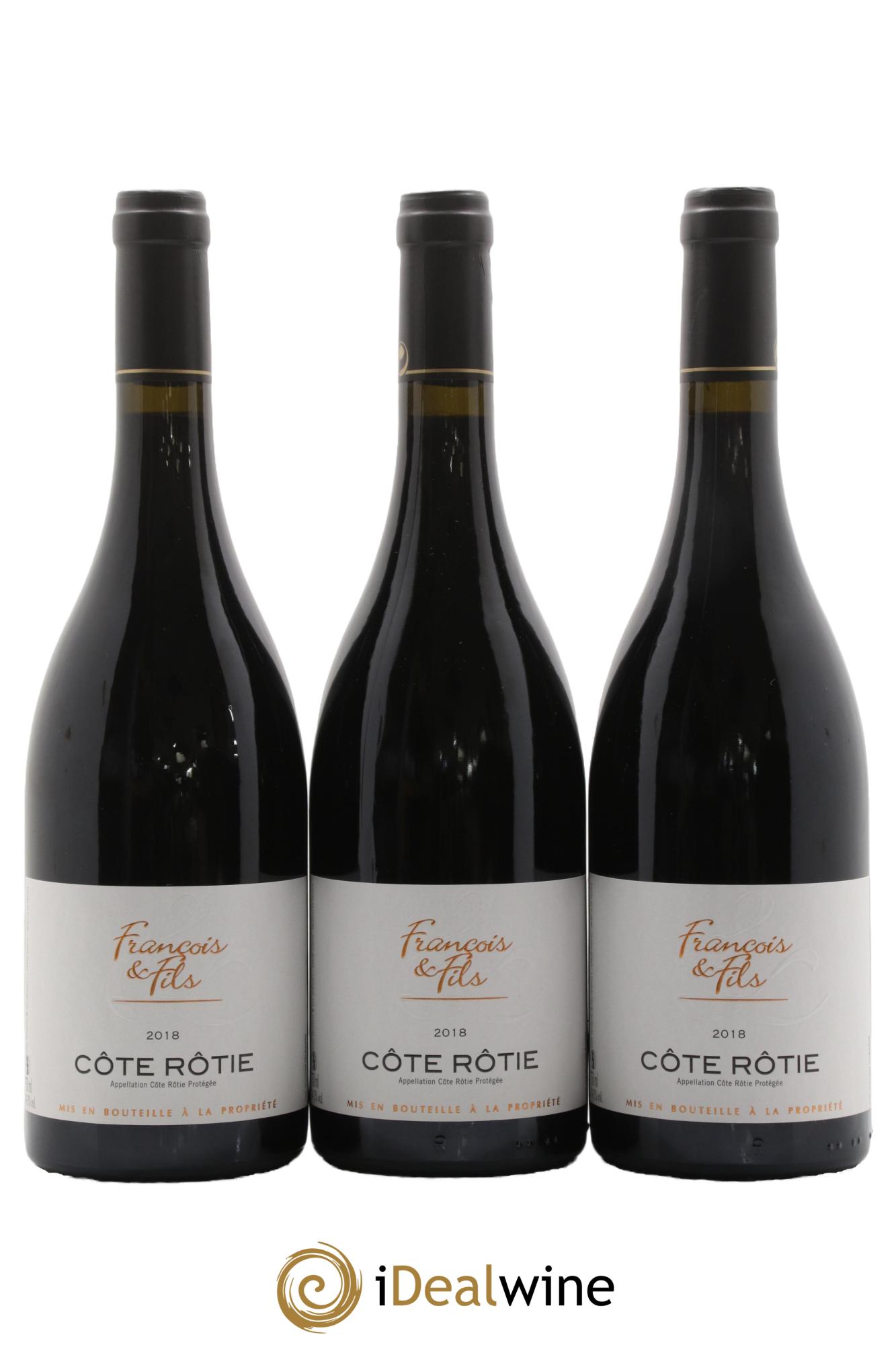 Côte-Rôtie Domaine François et Fils 2018 - Lot de 3 bouteilles - 0