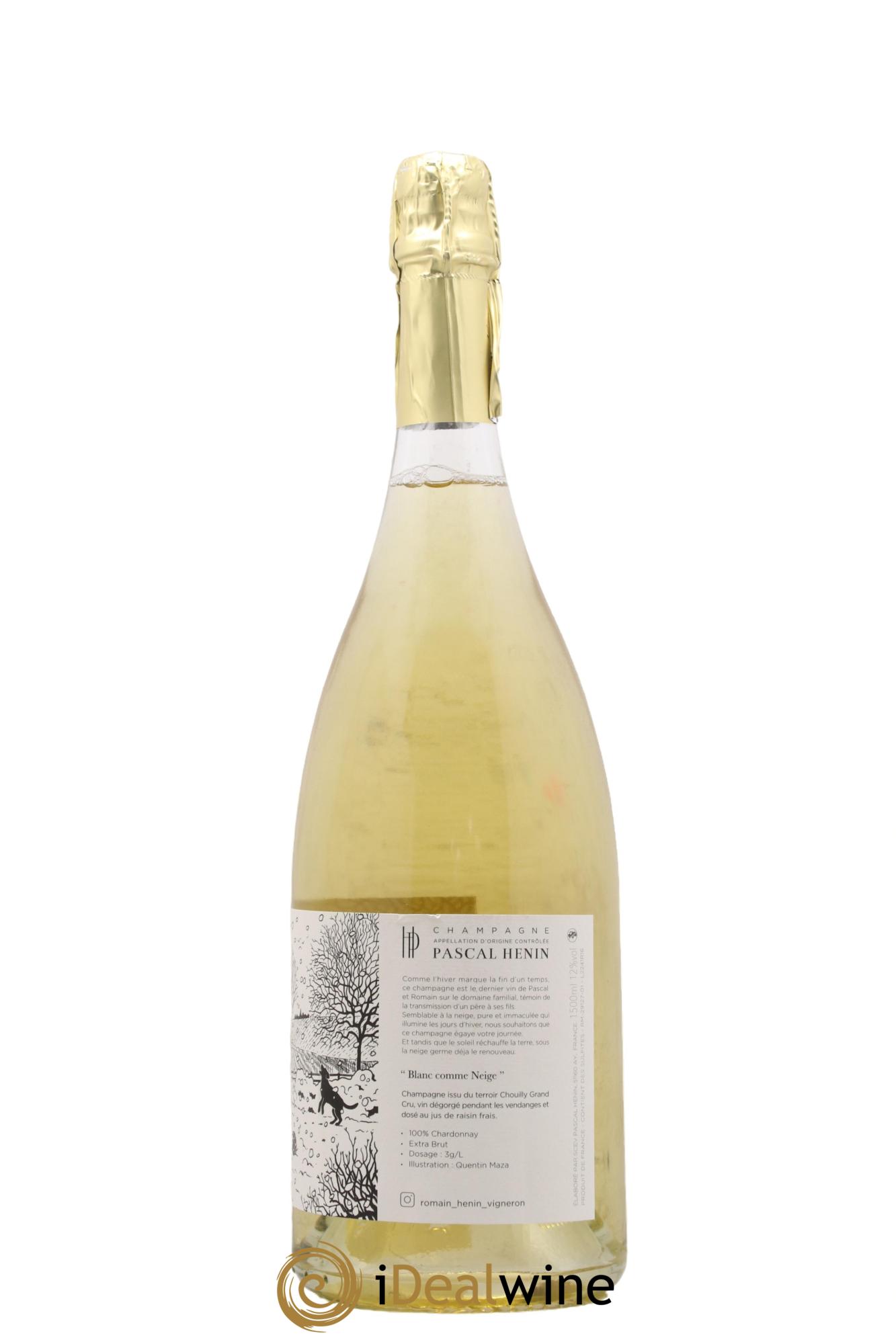 Champagne Blanc Comme Neige Maza Romain Henin - Lot de 1 magnum - 1