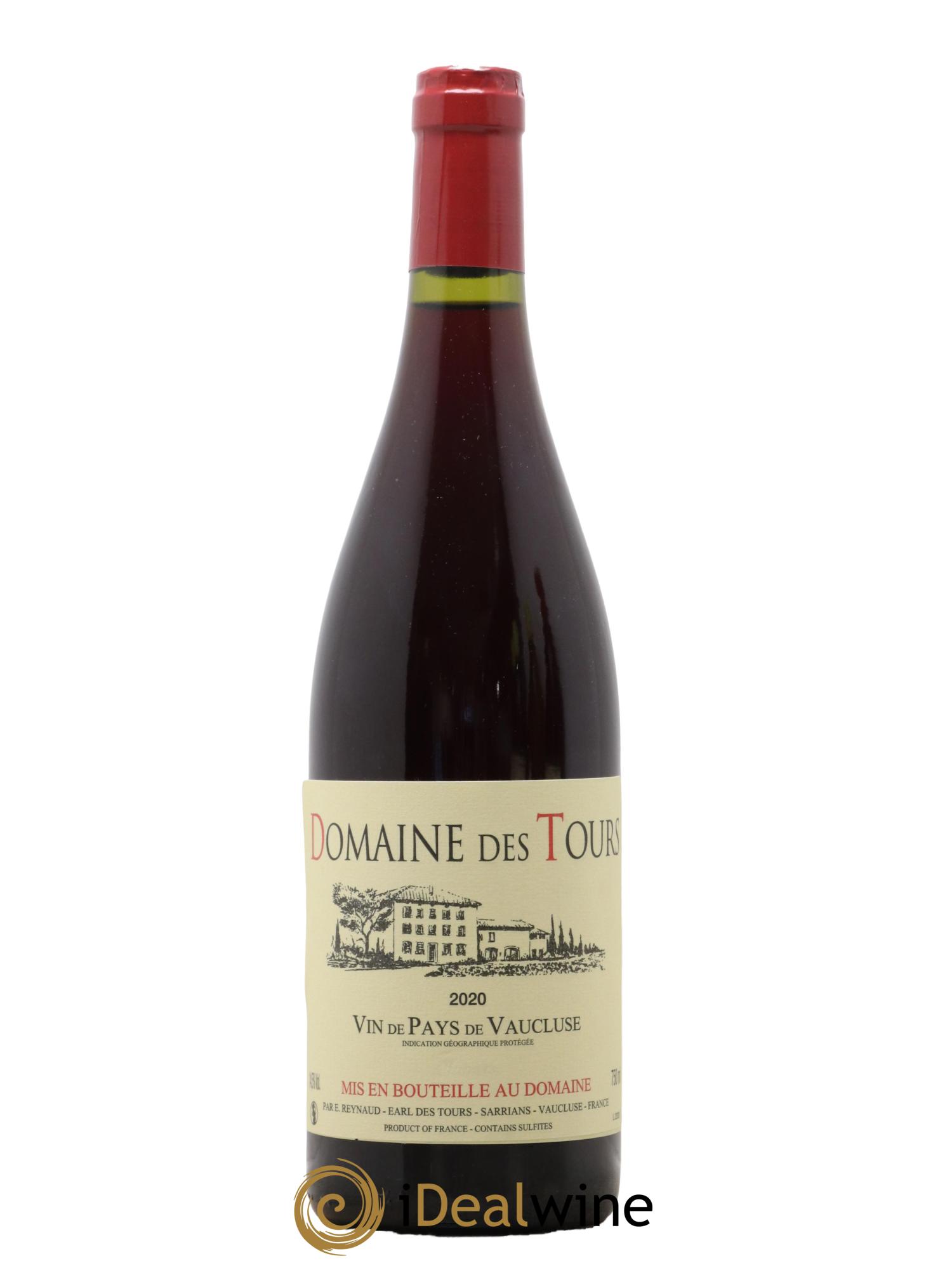 Vaucluse (Vin de Pays de Vaucluse) Domaine des Tours Emmanuel Reynaud 2020 - Lot de 1 bouteille - 0