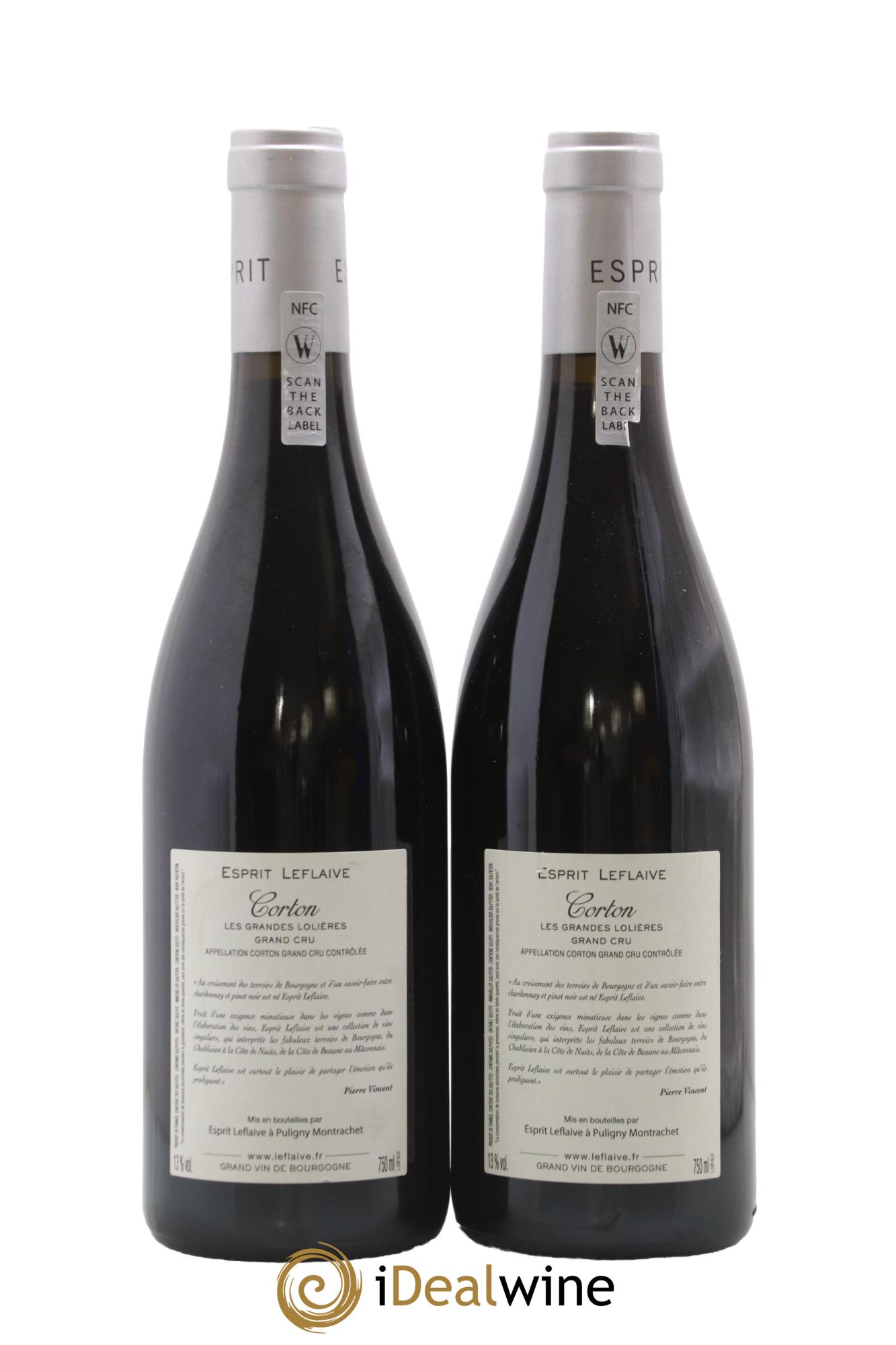 Corton Grand Cru Les Grandes Lolières Maison Esprit Leflaive 2018 - Lotto di 2 bottiglie - 1