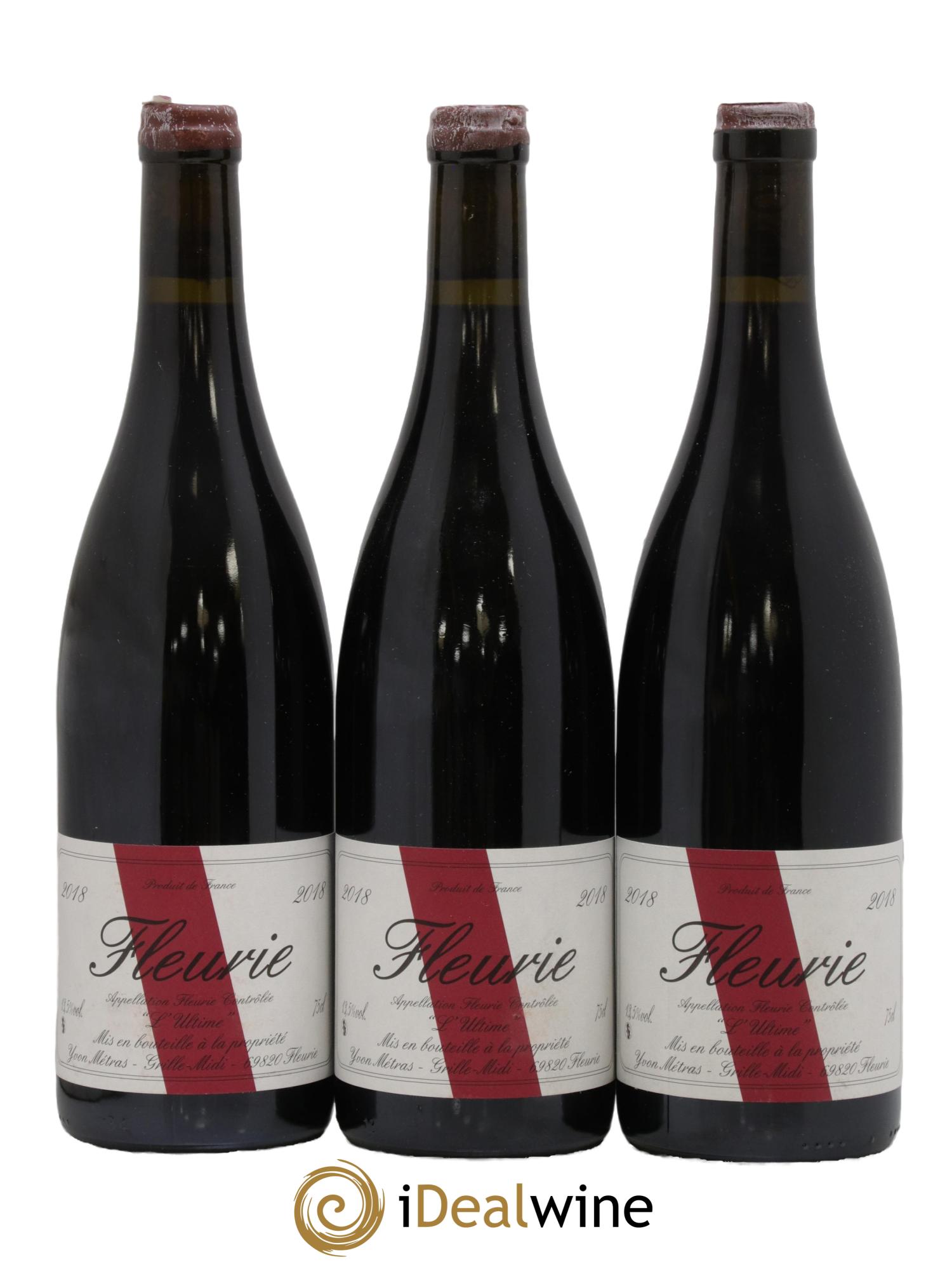 Fleurie l'Ultime Yvon Métras 2018 - Lot de 3 bouteilles - 0