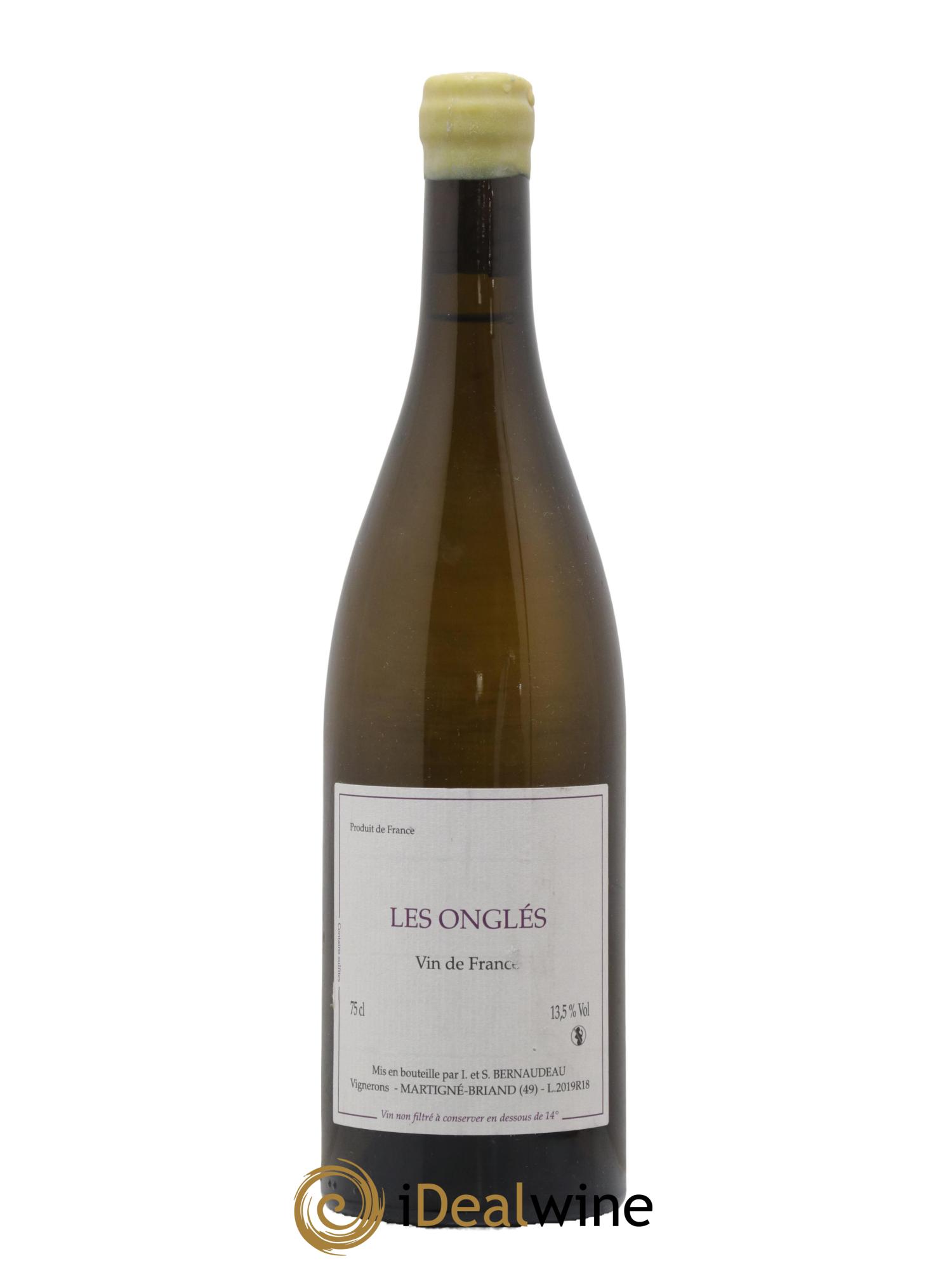 Vin de France Les Onglés Stéphane Bernaudeau 2019 - Lot de 1 bouteille - 0