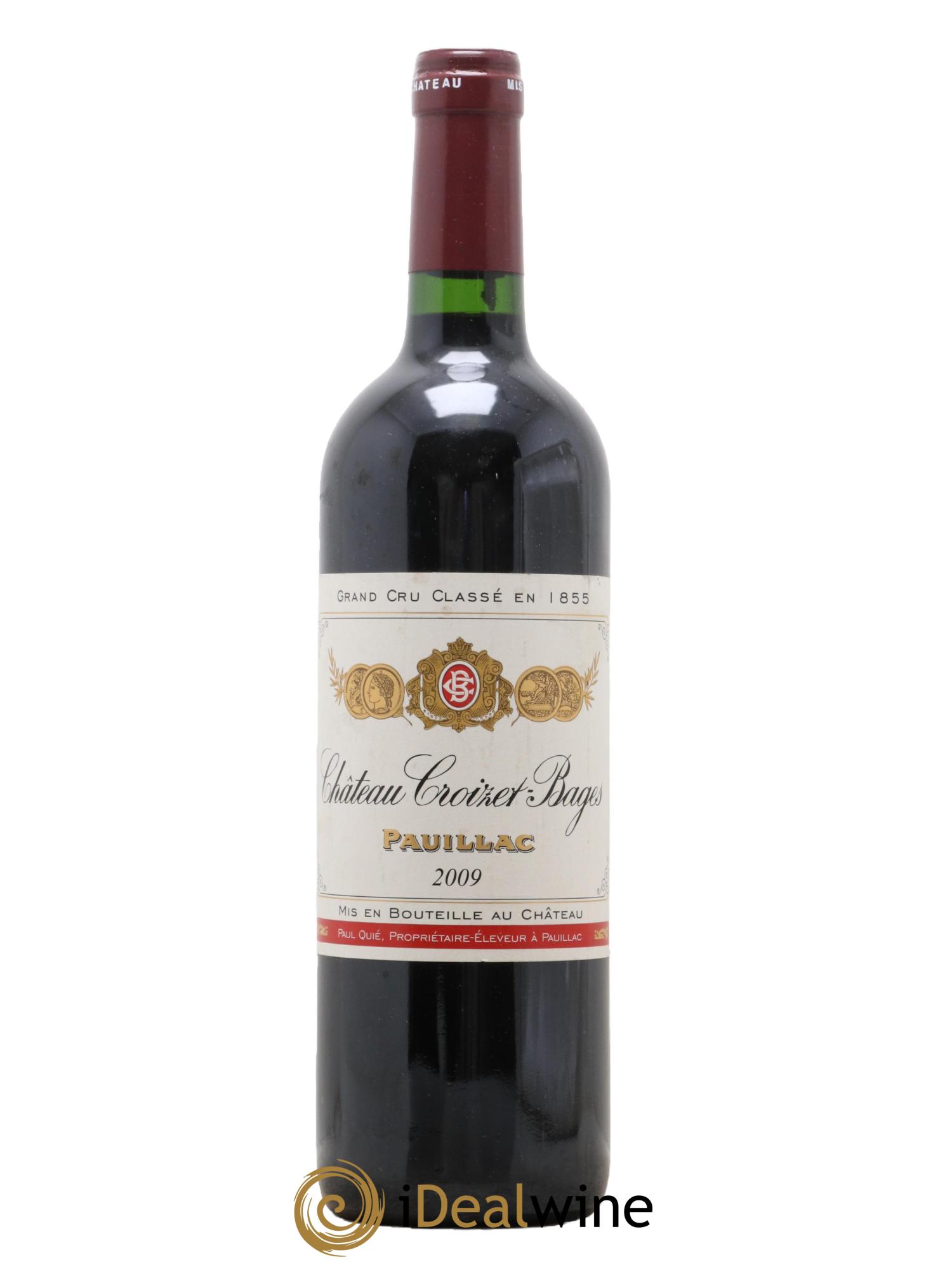 Château Croizet Bages 5ème Grand Cru Classé 2009 - Lot de 1 bouteille - 0