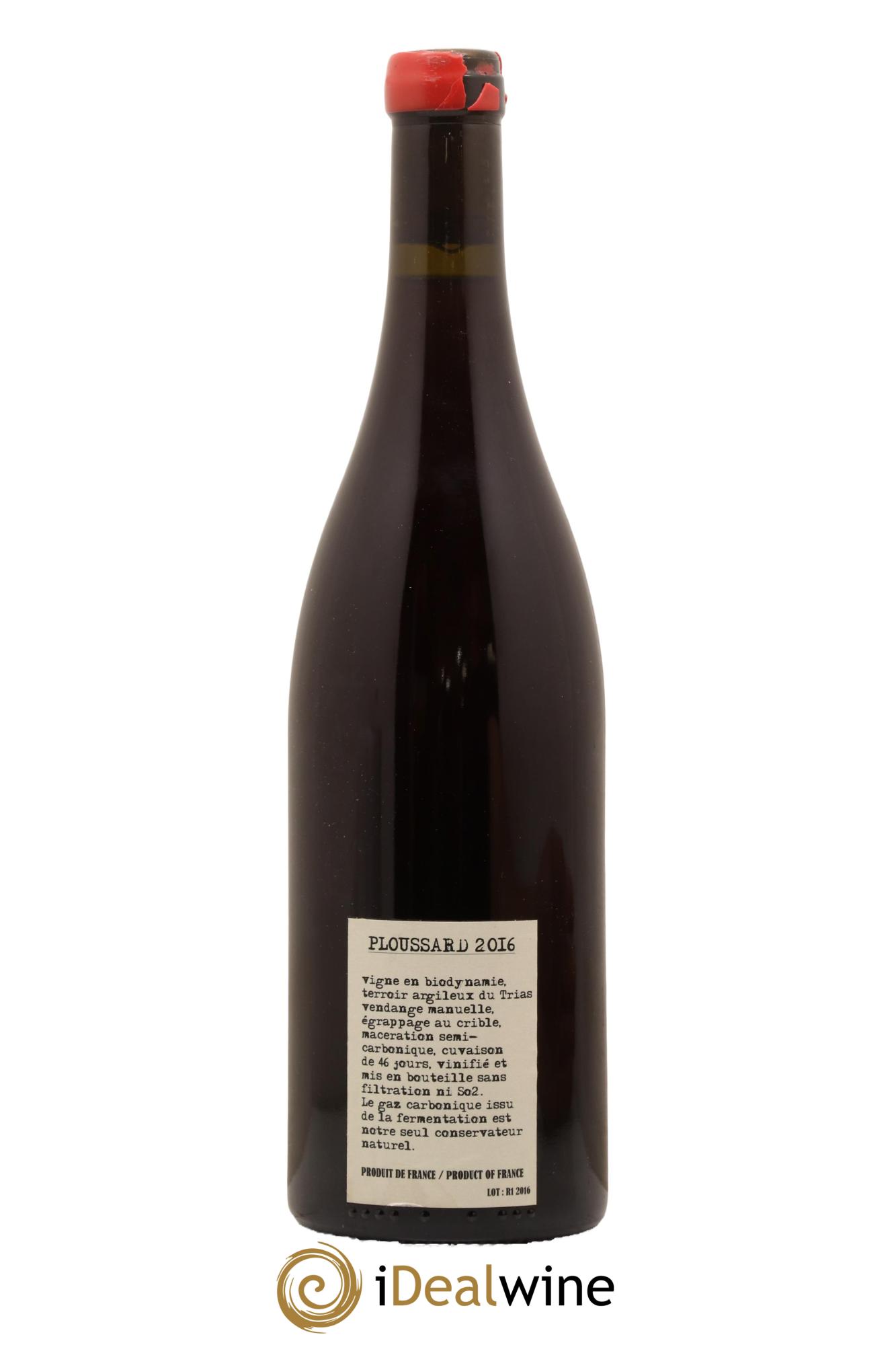 Arbois-Pupillin Ploussard Adeline Houillon & Renaud Bruyère 2016 - Lot de 1 bouteille - 1