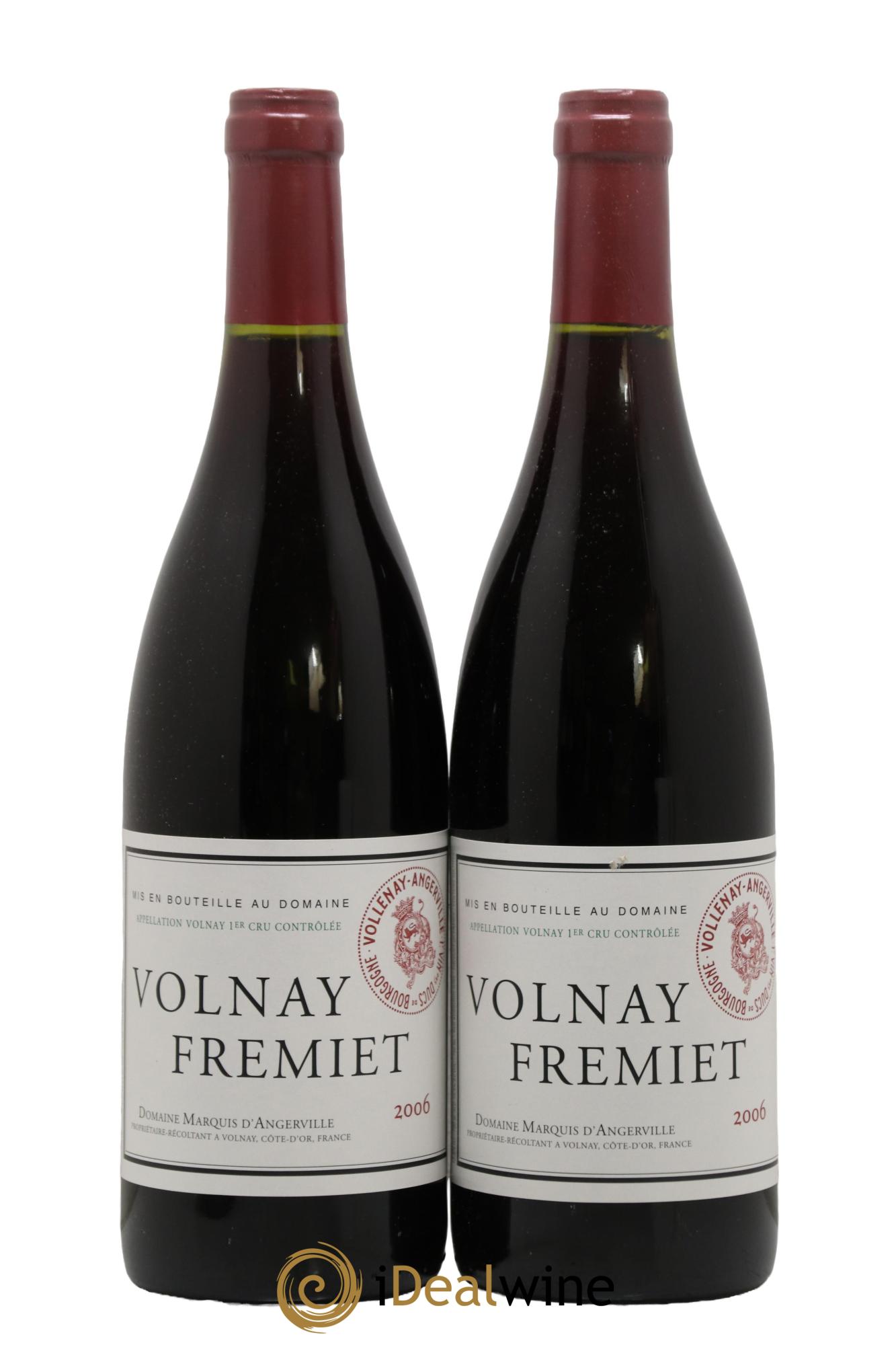 Volnay 1er Cru Frémiet Marquis d'Angerville (Domaine) 2006 - Posten von 2 Flaschen - 0
