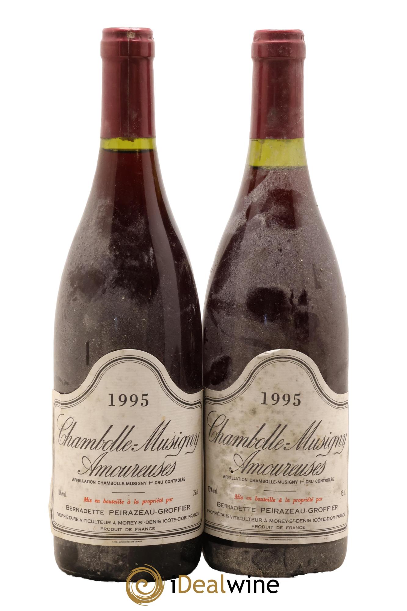 Chambolle-Musigny 1er Cru Les Amoureuses Peirazeau-Groffier 1995 - Lot de 2 bouteilles - 0