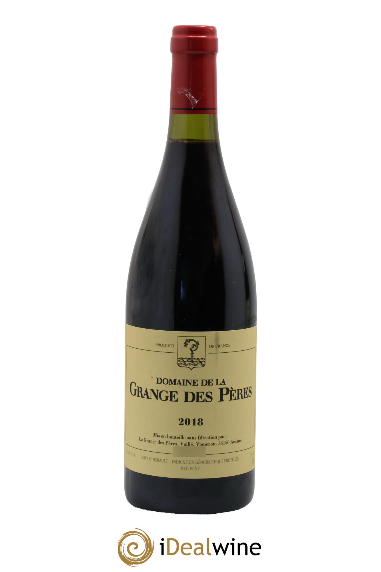 IGP Pays d'Hérault Grange des Pères Laurent Vaillé 2018 - Lot of 1 bottle - 0