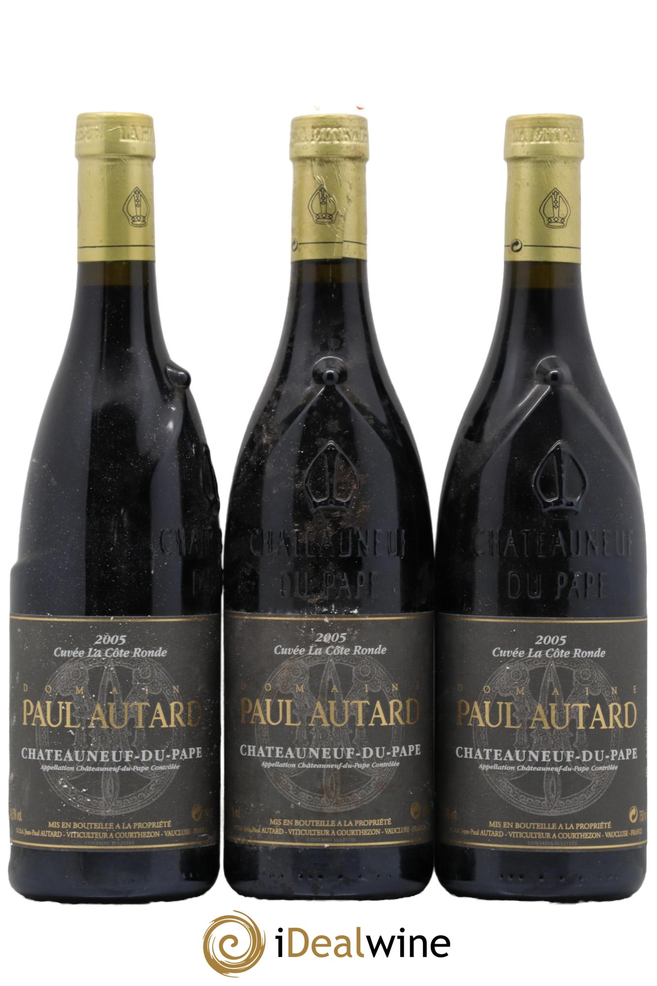 Châteauneuf-du-Pape Domaine Paul Autard La Côte Ronde Jean-Paul Autard 2005 - Lot de 3 bouteilles - 0