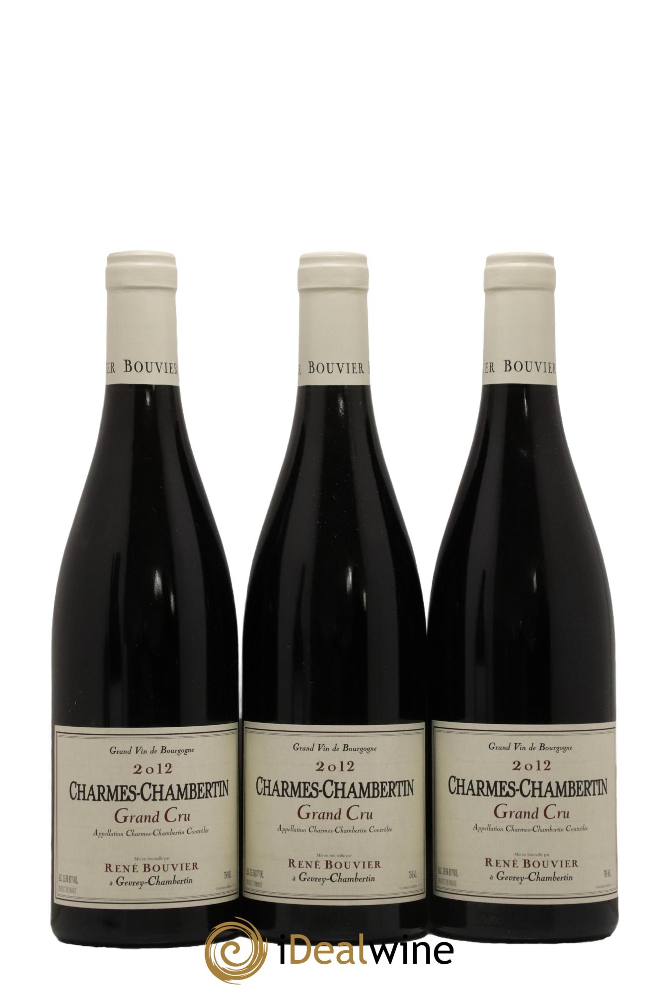 Charmes-Chambertin Grand Cru René Bouvier (Domaine) 2012 - Lot de 3 bouteilles - 0