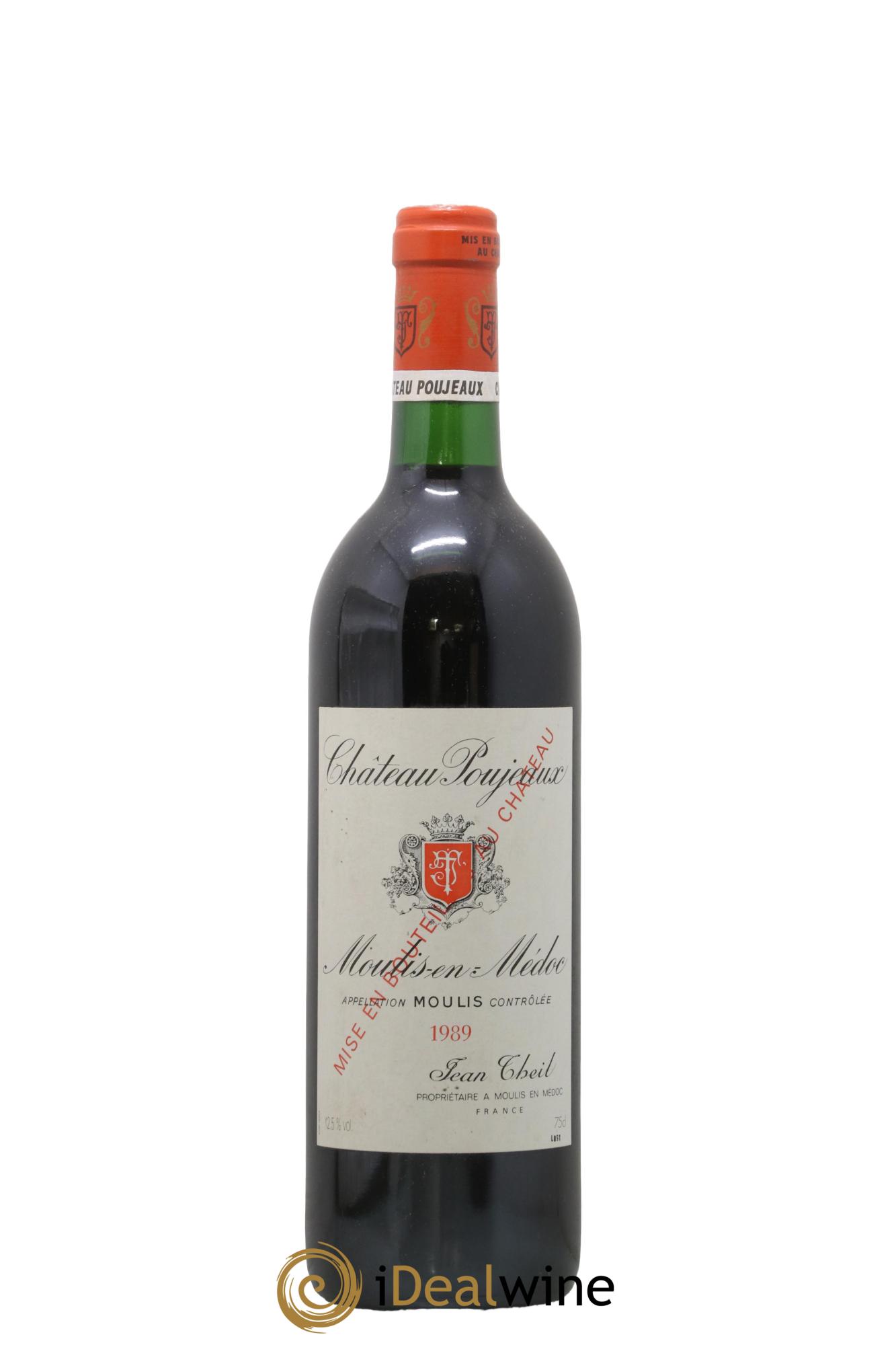 Château Poujeaux 1989 - Lotto di 1 bottiglia - 0