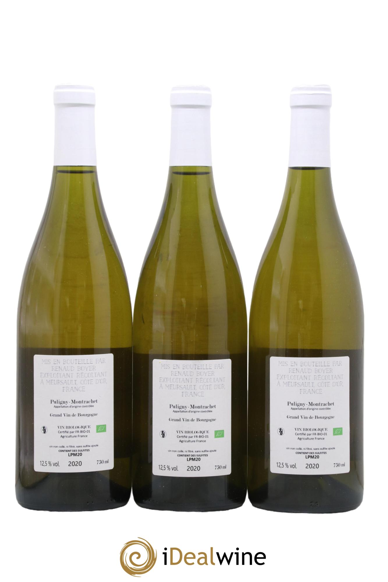 Puligny-Montrachet Les Reuchaux Renaud Boyer 2020 - Posten von 3 Flaschen - 1