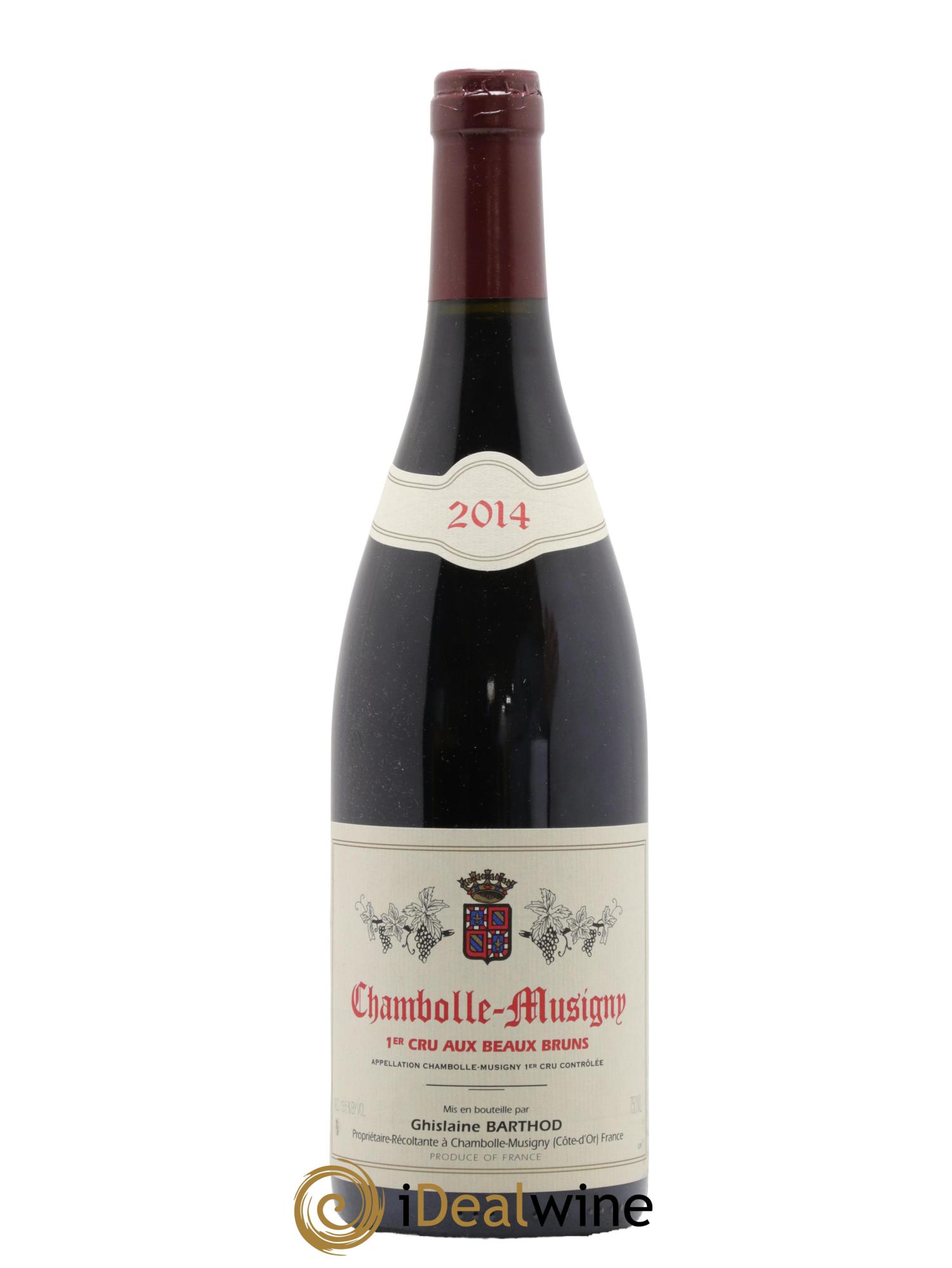Chambolle-Musigny 1er Cru Aux Beaux Bruns Ghislaine Barthod 2014 - Lot de 1 bouteille - 0