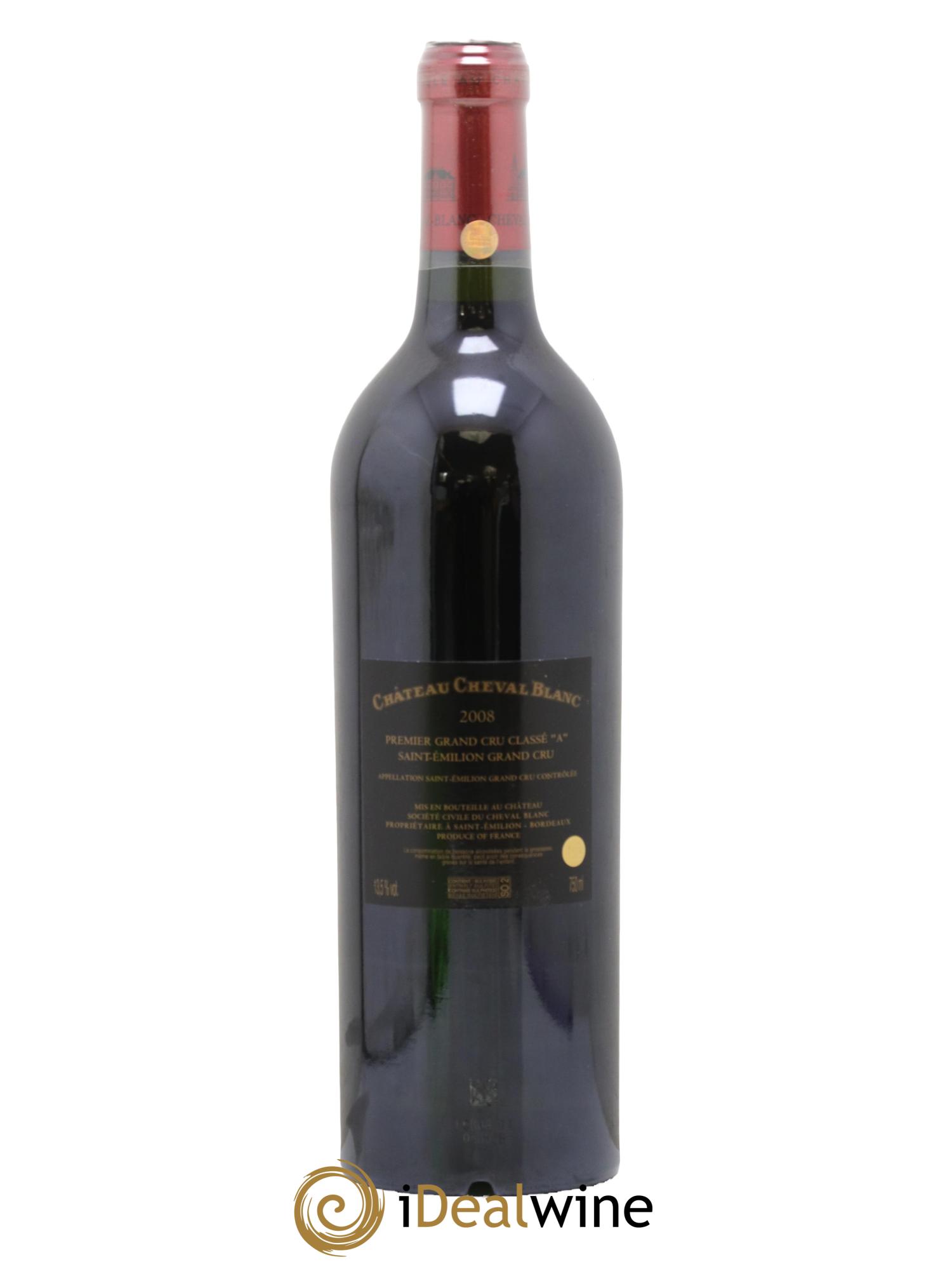Château Cheval Blanc 1er Grand Cru Classé A 2008 - Lotto di 1 bottiglia - 1