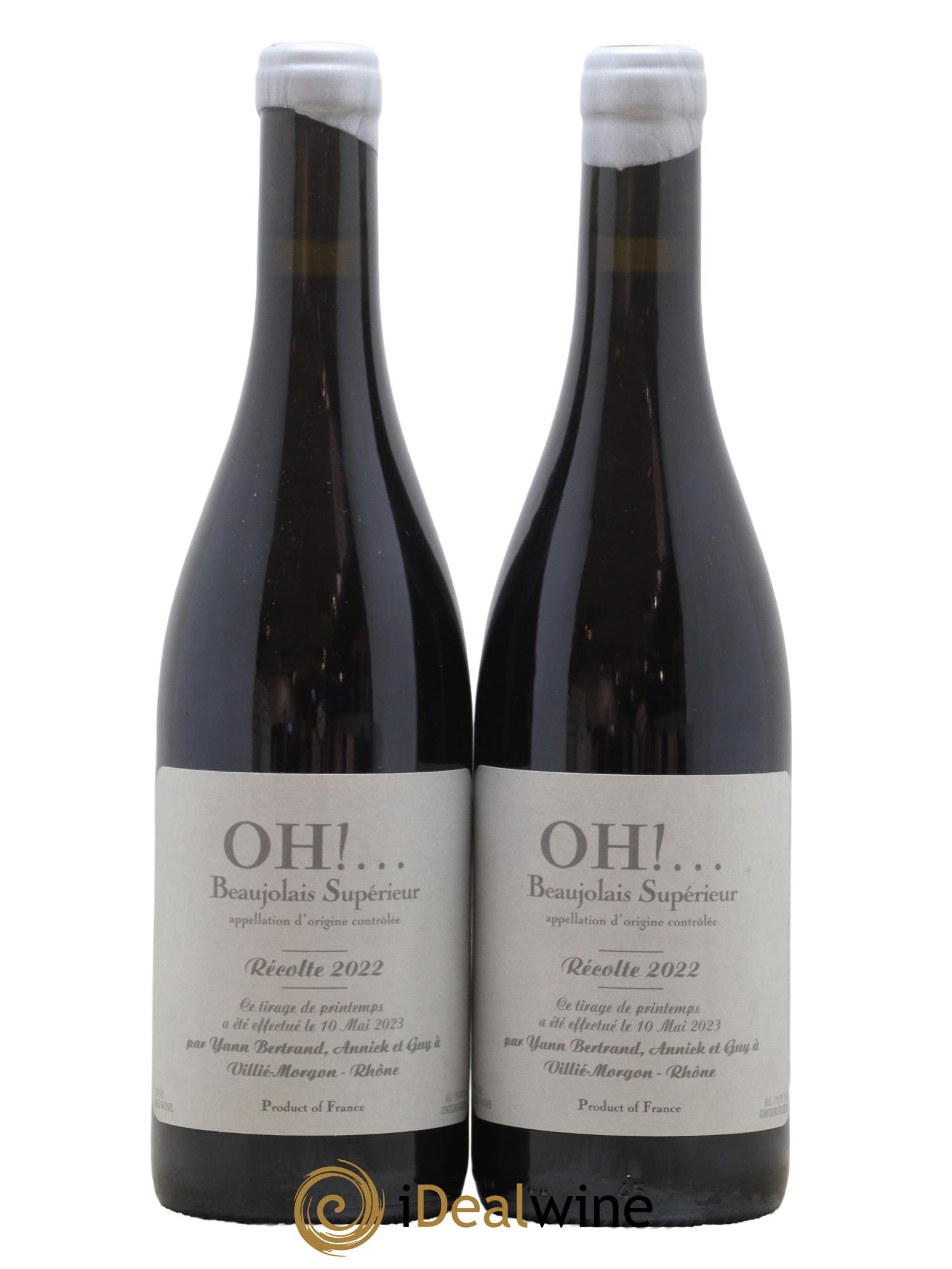 Beaujolais Oh Oh Yann Bertrand 2022 - Lot de 2 bouteilles - 0