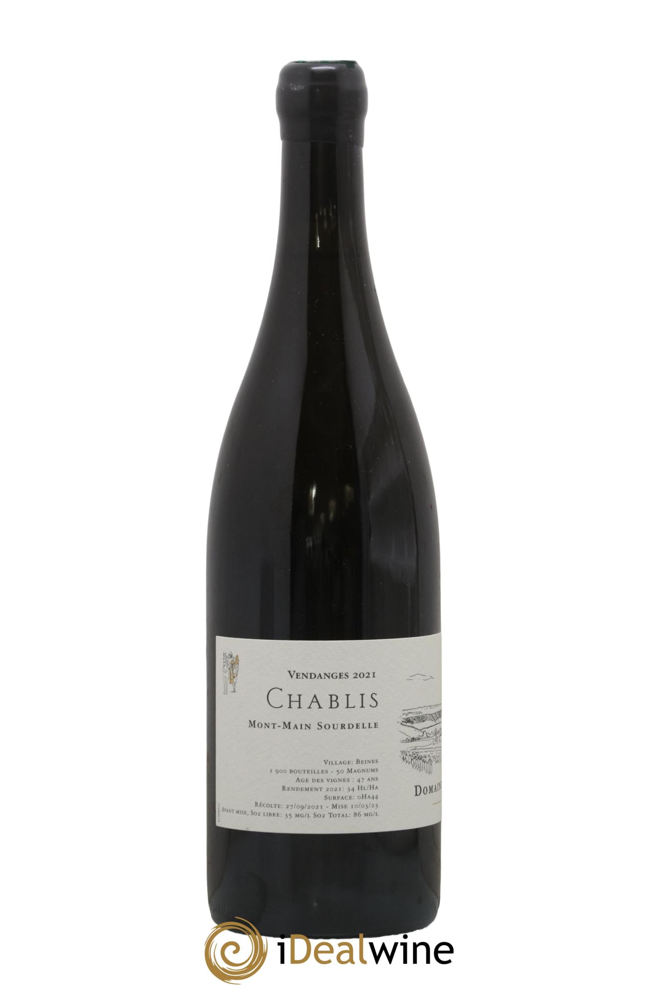 Chablis Mont Main Sourdelle Jean Dauvissat Pere Et Fils 2021 - Lot of 1 bottle - 1