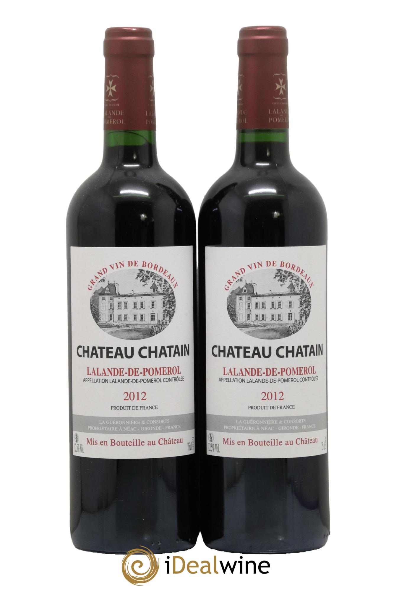 Lalande-de-Pomerol Château Chatin 2012 - Lotto di 2 bottiglie - 0