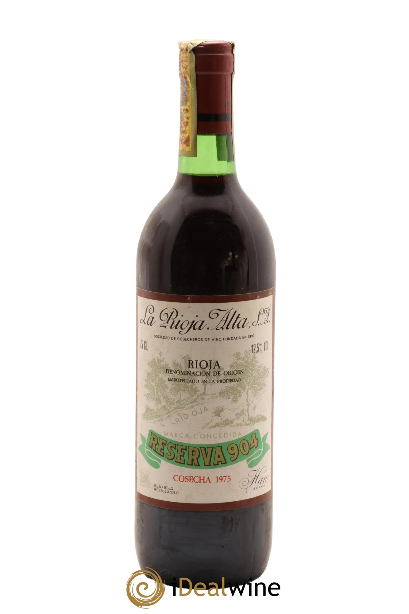 Rioja DOCa Gran Reserva 904 La Rioja Alta 1975 - Lotto di 1 bottiglia - 0